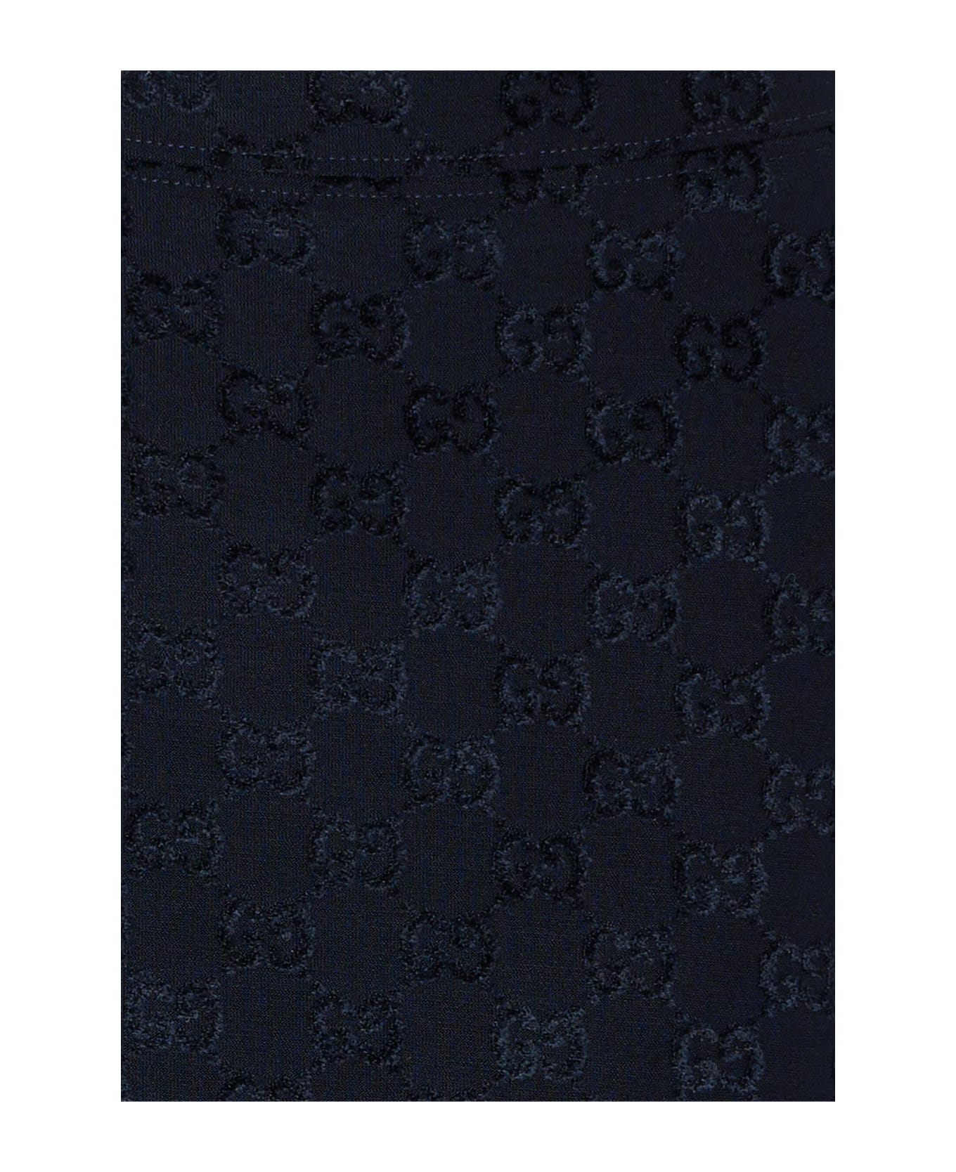 Gucci Blue Skirt For Girl With Gg - Blue