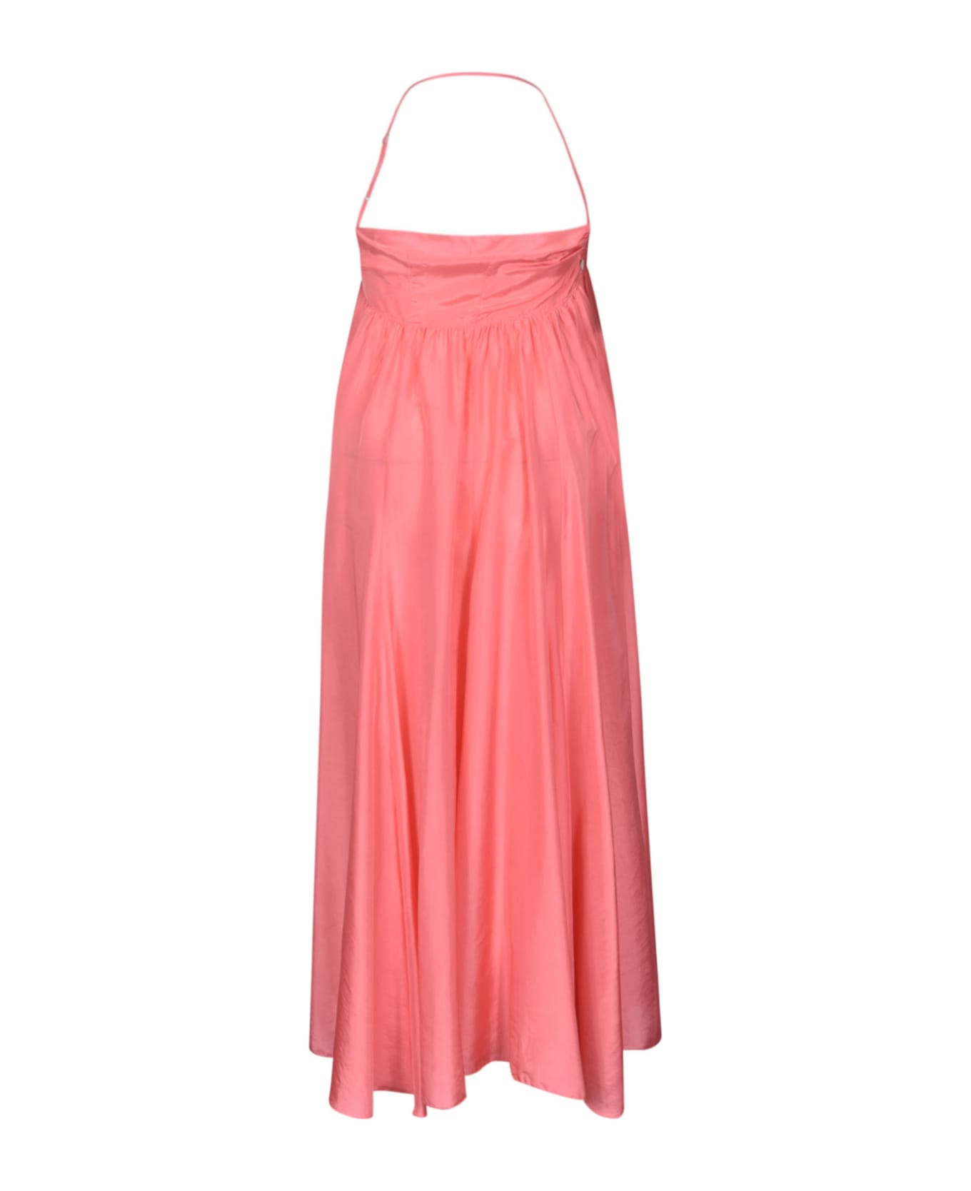 Forte_Forte Exposed Back Sleeveless Long Dress - Pink