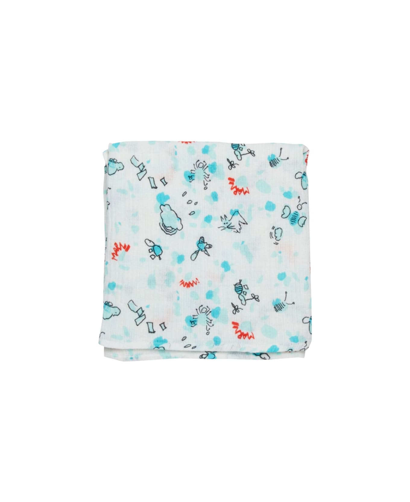 Marni Muslin Set With Allover Prints - WHITE
