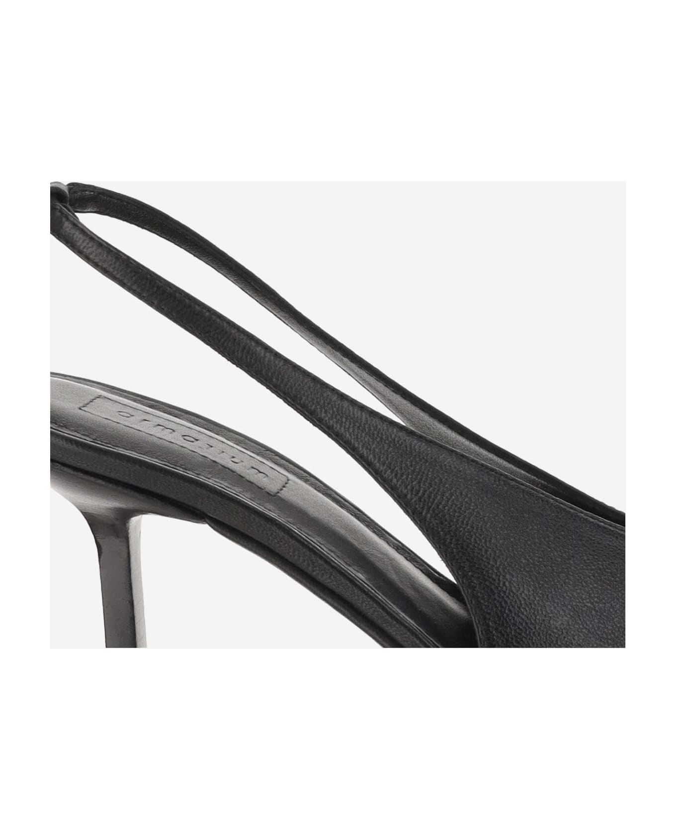 Armarium Evelina Leather Slingback - Black