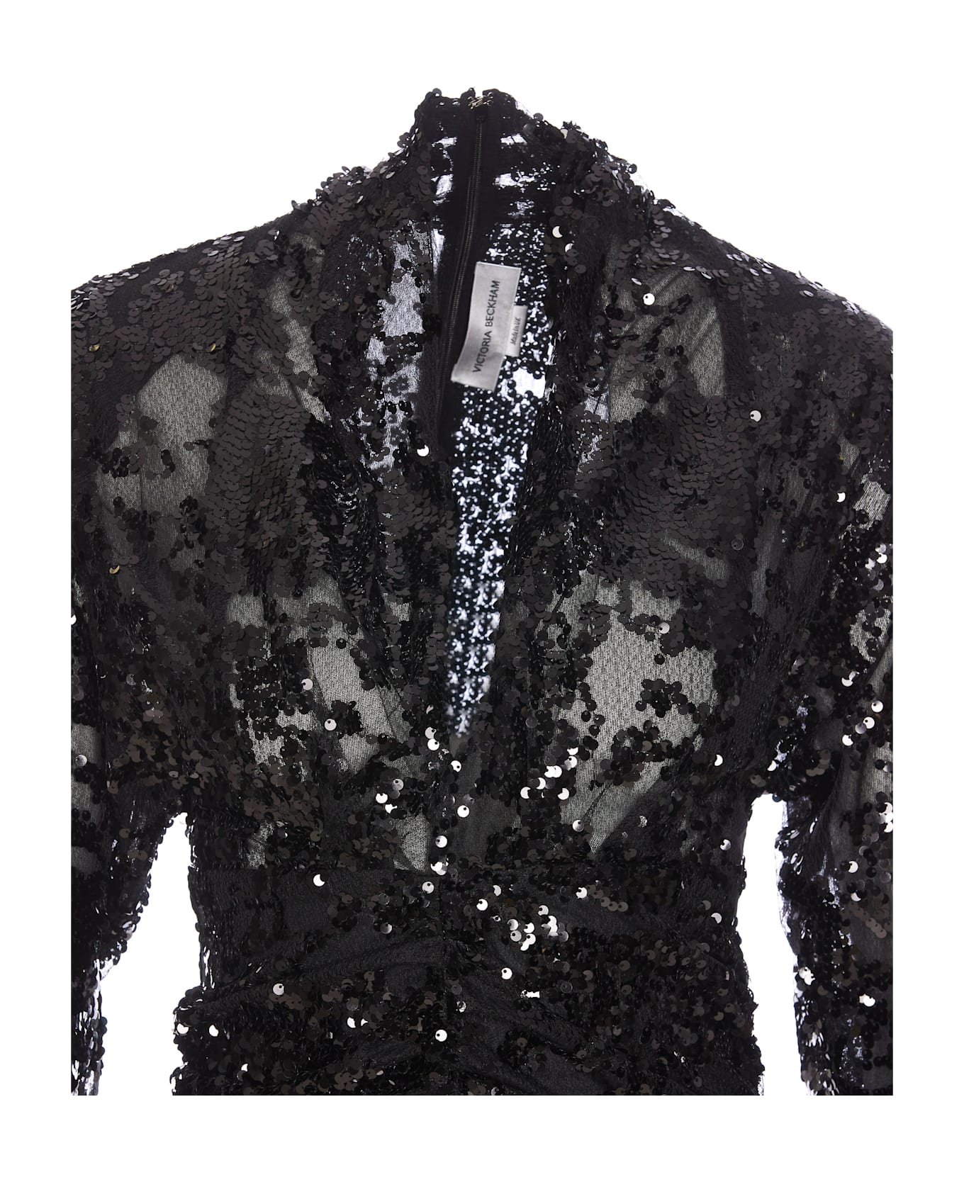 Victoria Beckham Sequins Dress - Black