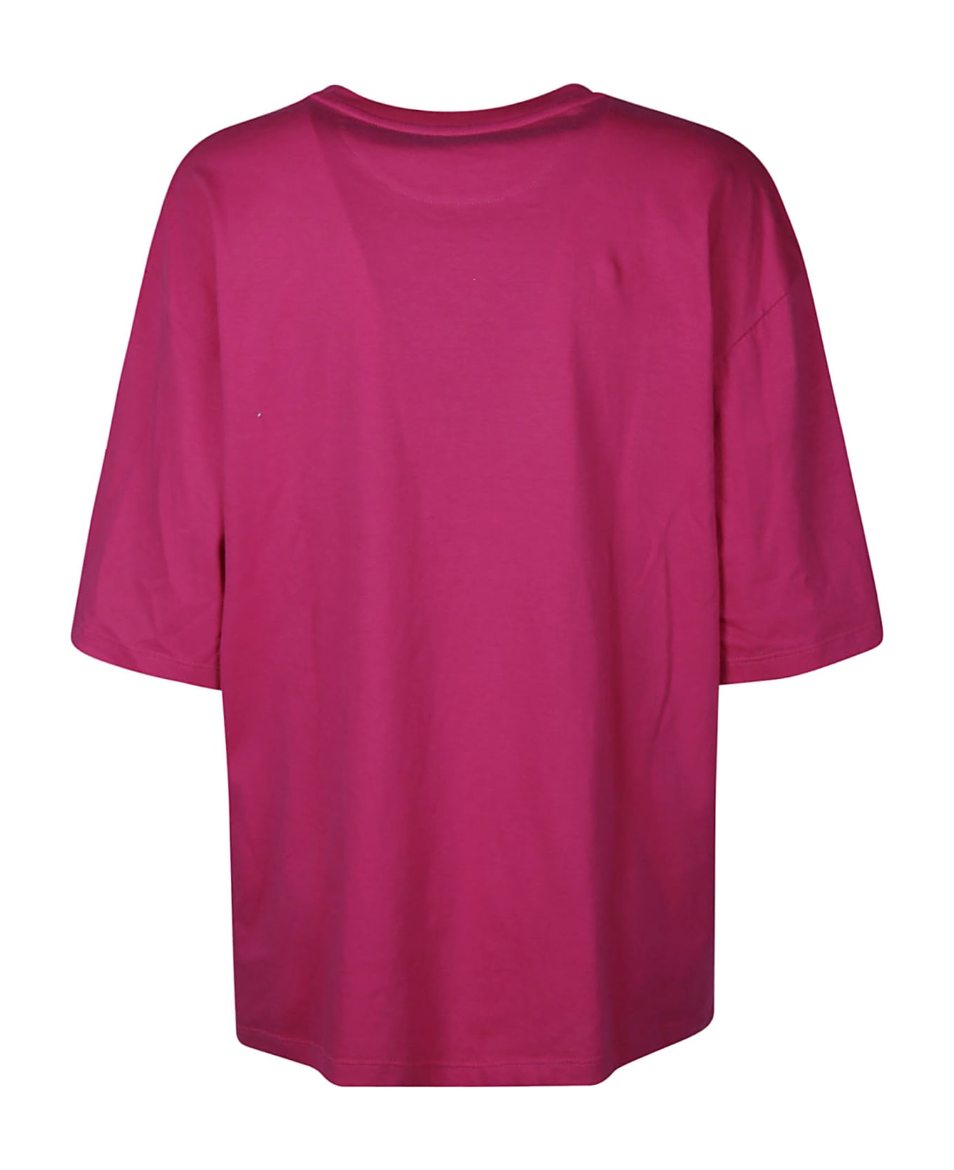 Valentino Floral Applique T-shirt - Fuchsia