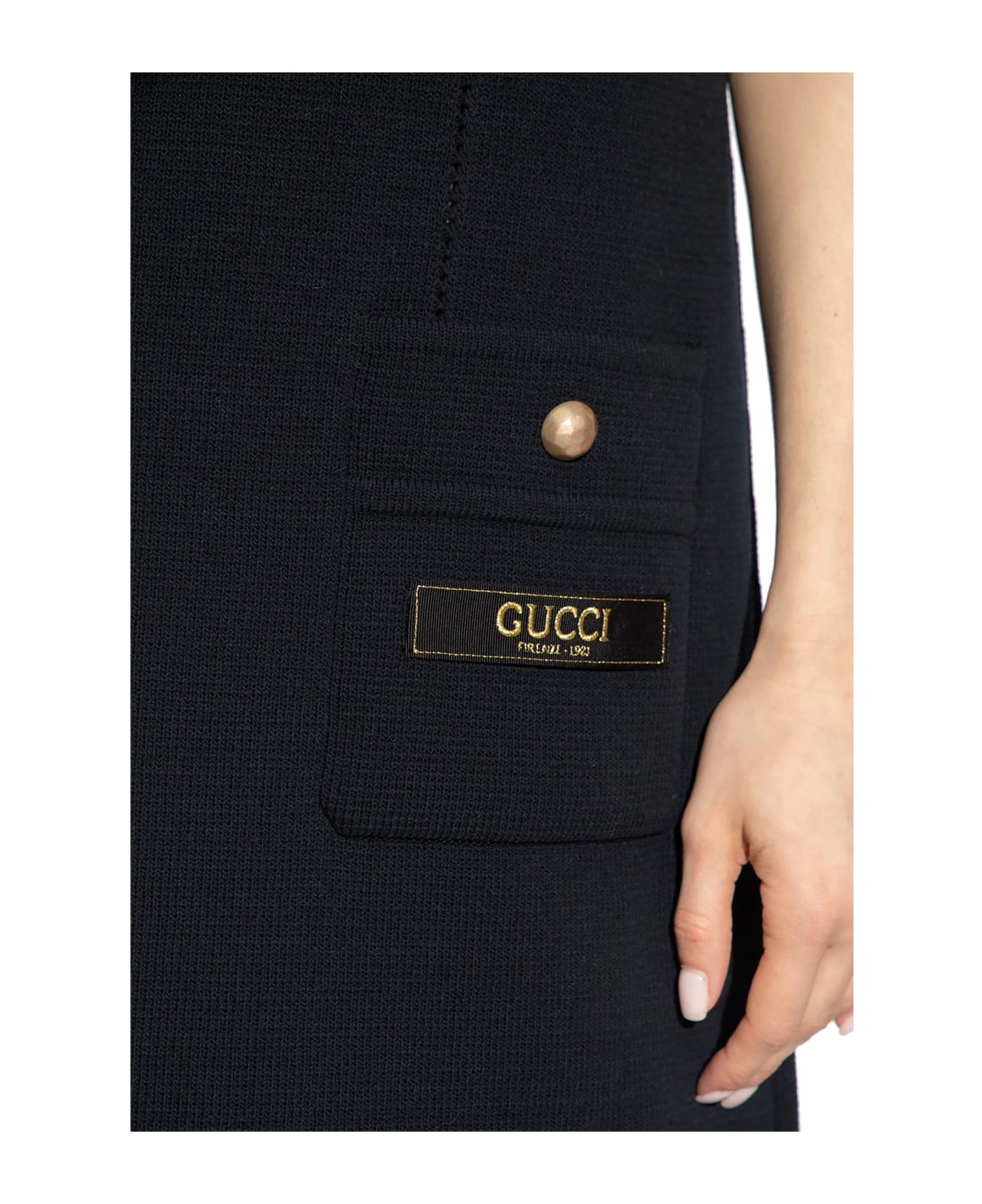 Gucci Wool Mini Dress - Black ワンピース＆ドレス