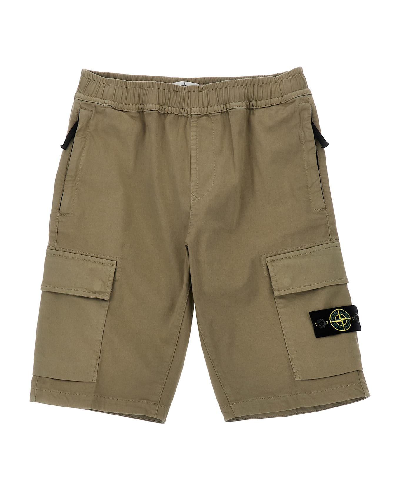 Stone Island Junior Cargo Bermuda Shorts - Beige