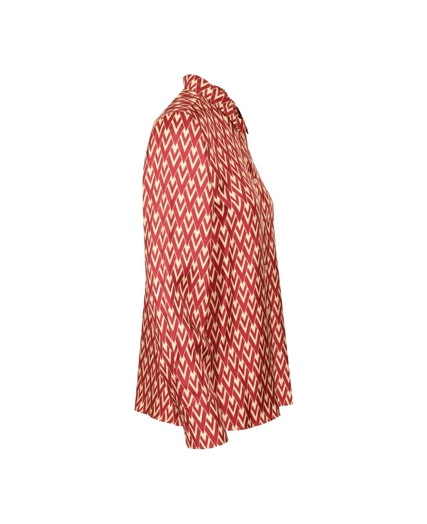 Valentino Toute La V Twill Shirt - Red