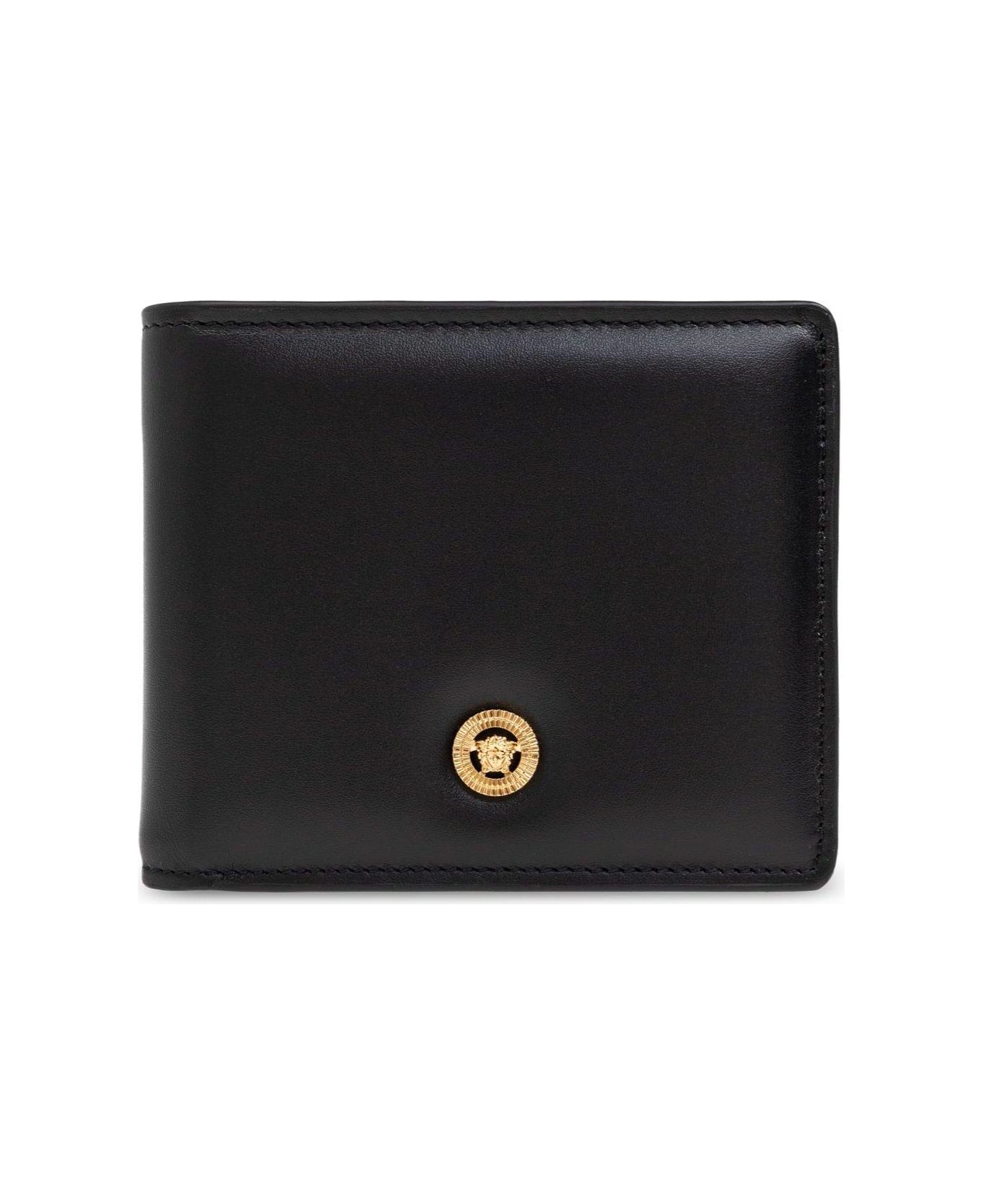 Versace Medusa-plaque Bi-fold Wallet - BLACK