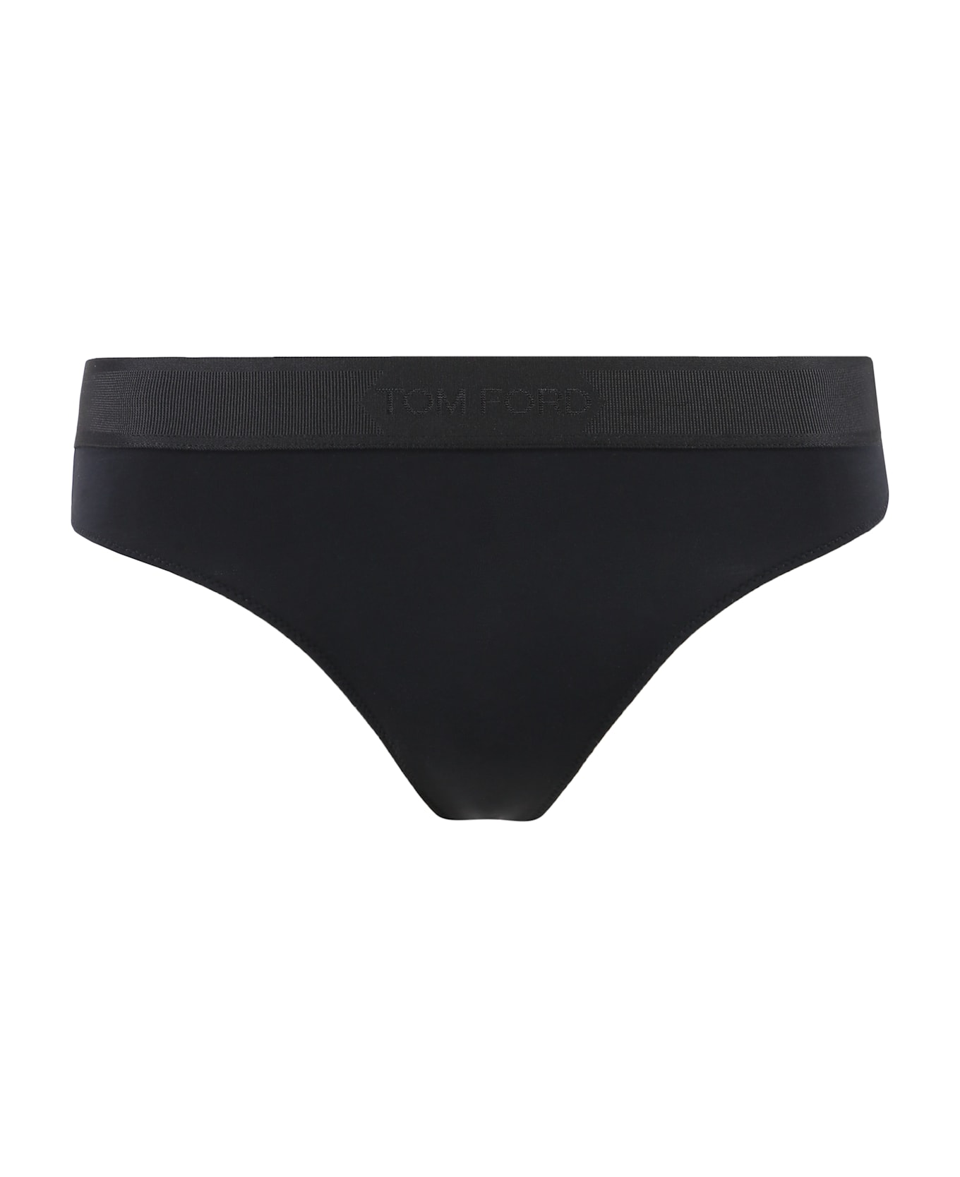 Tom Ford Slip With Logoed Elastic Band - black