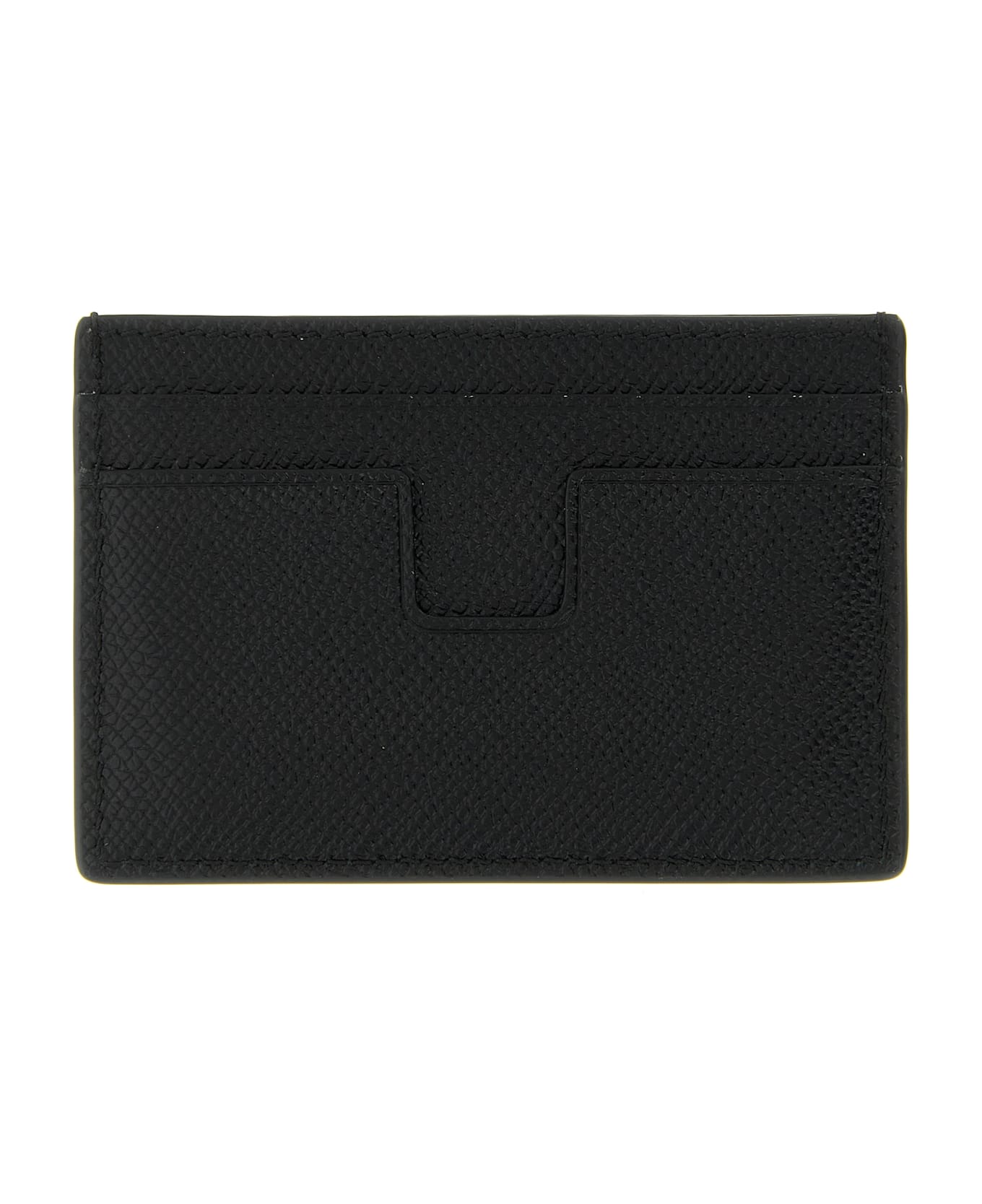 Tom Ford Small Grain Leather Cardholder - Black  