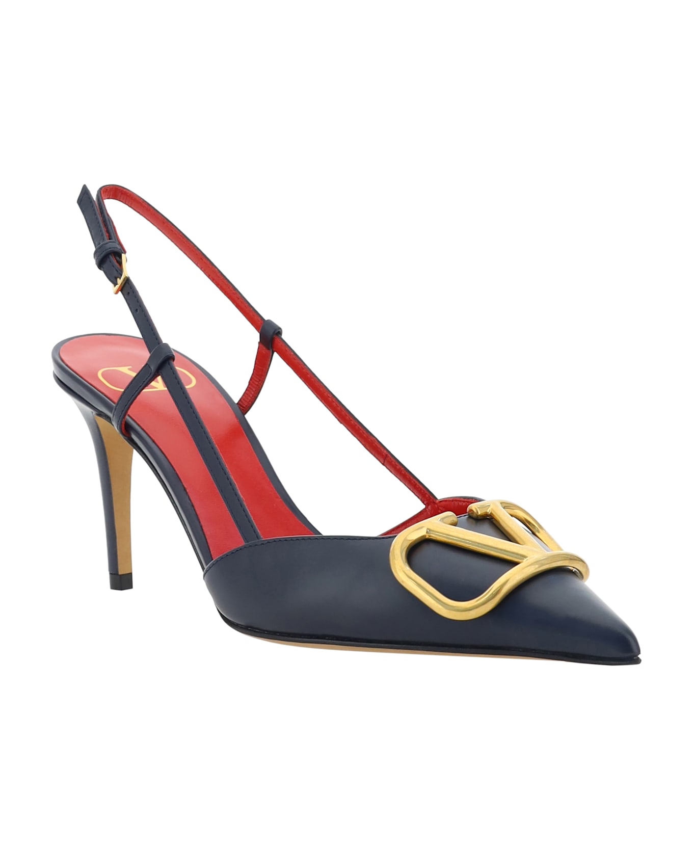 Valentino Garavani Vlogo Pumps Slingback - Marine