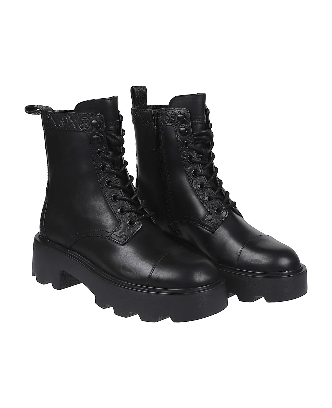 Tory Burch T Monogram Ankle Boots - Perfect Black