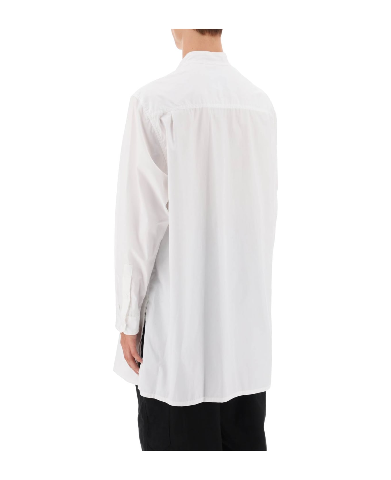 Yohji Yamamoto Layered Longline Shirt - WHITE (White)