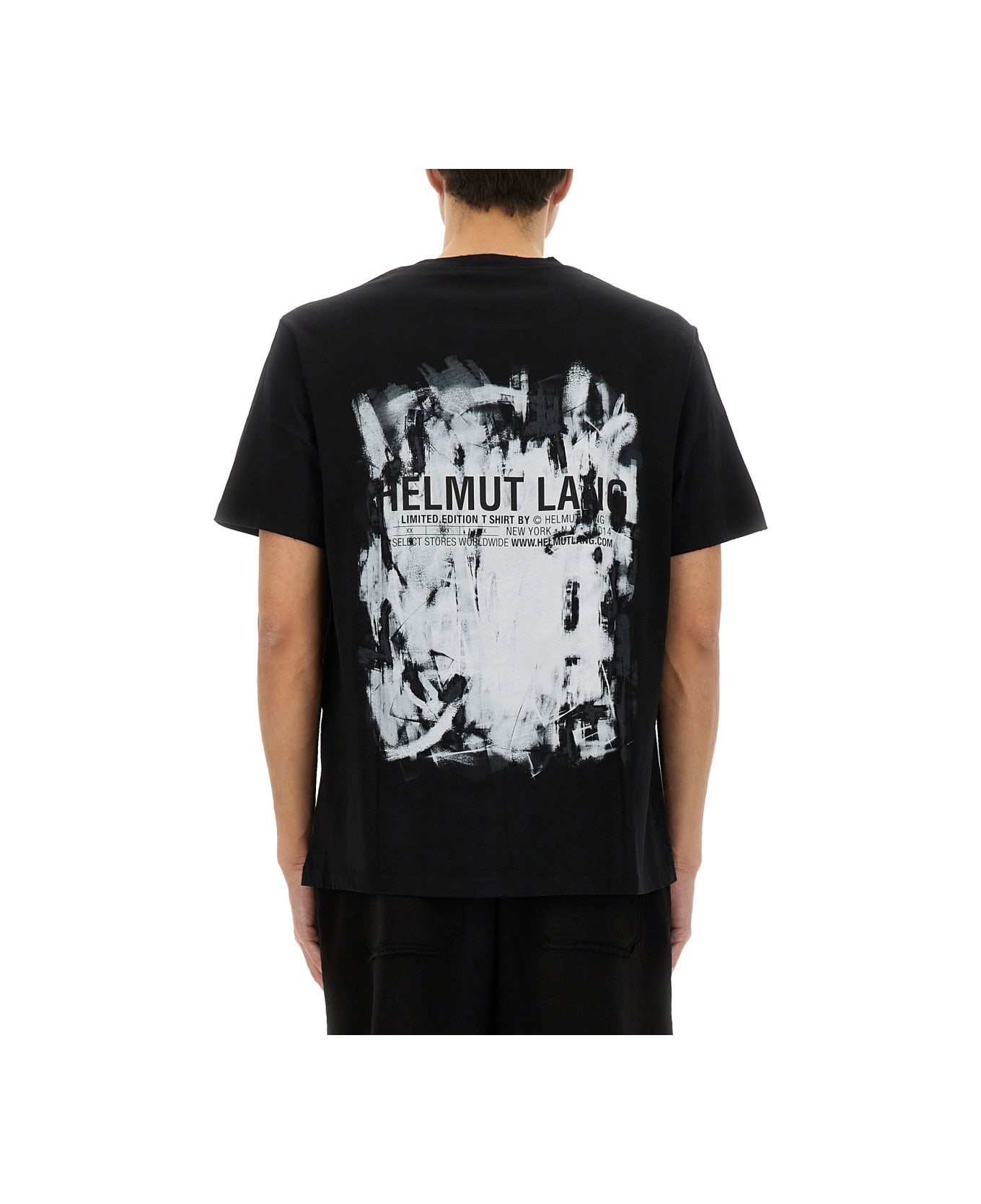 Helmut Lang Scribble T-shirt - BLACK