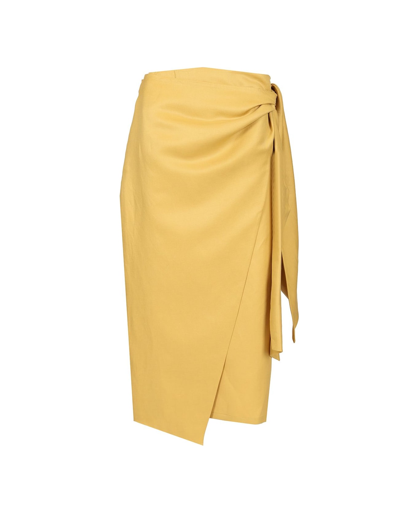 Max Mara 'tequila' Midi Skirt - Yellow