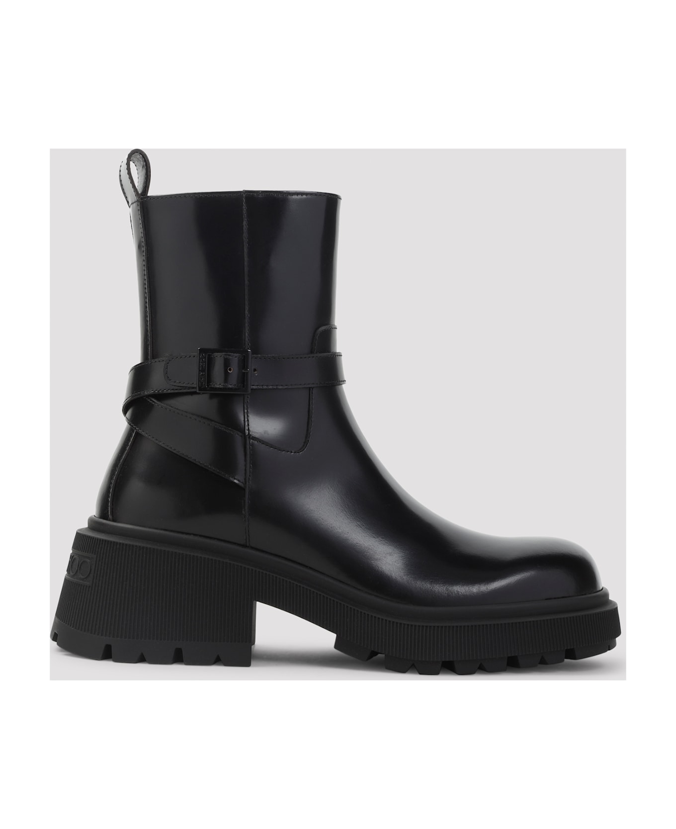 Jimmy Choo Soft Box Calf Conny Flat Boots - Black