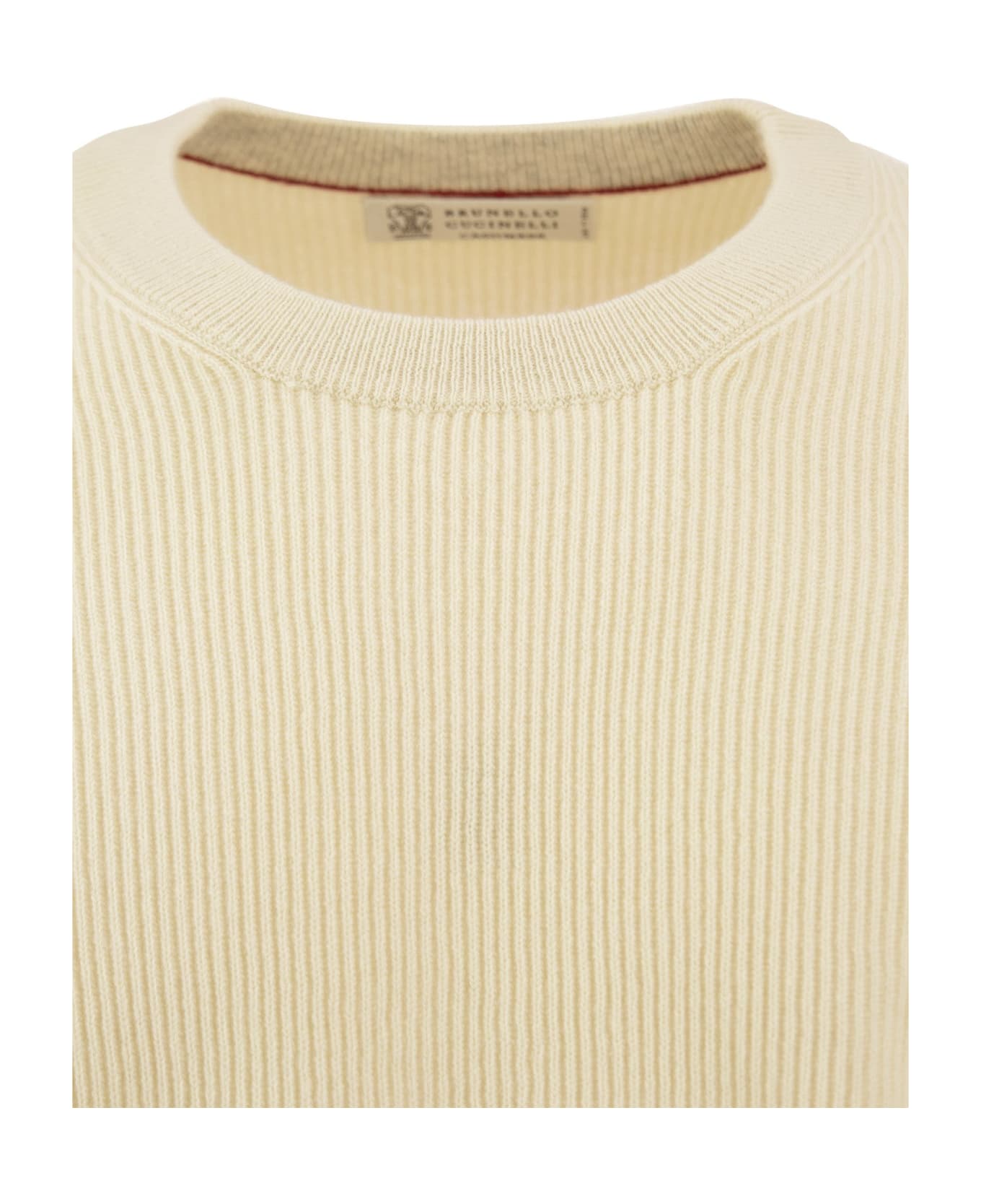 Brunello Cucinelli Cashmere Sweater - Ecru ニットウェア