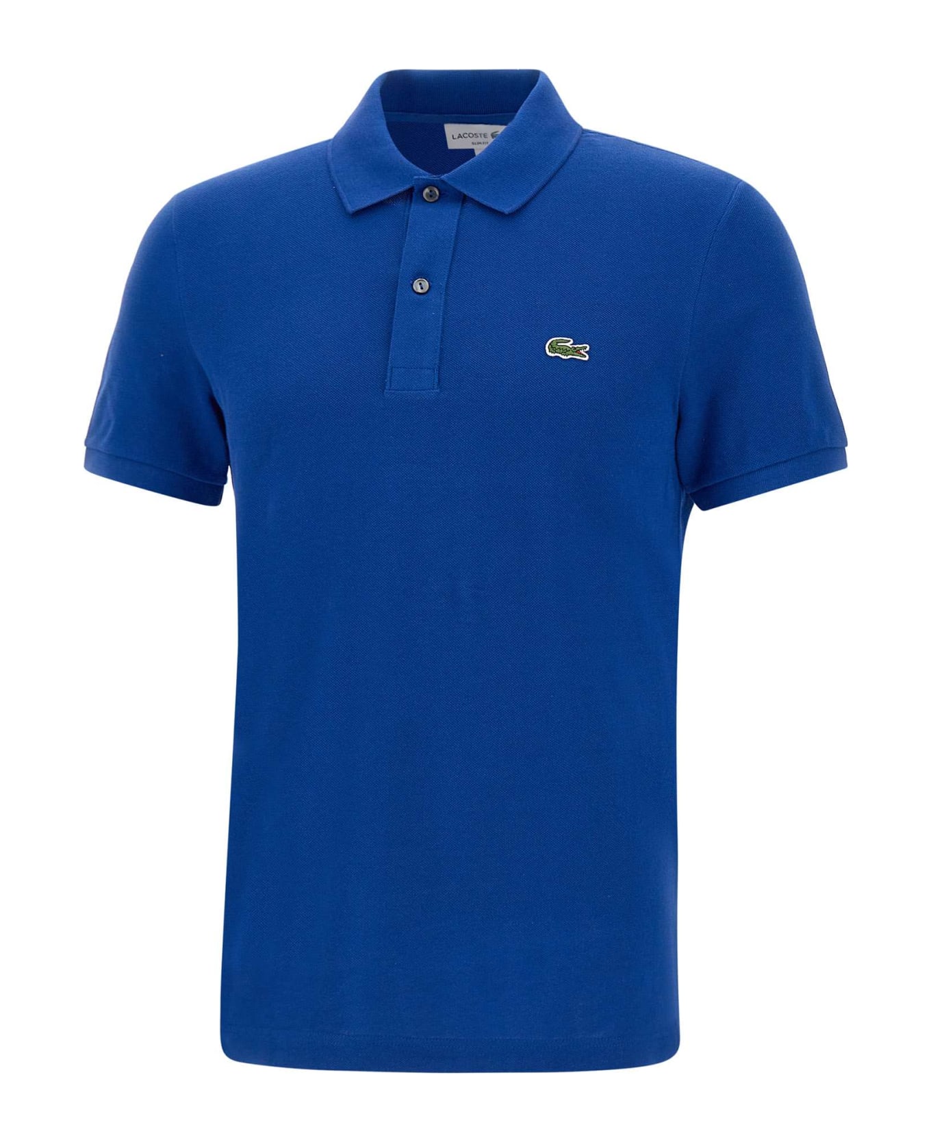 Lacoste Piquet Cotton Polo Shirt - BLUE