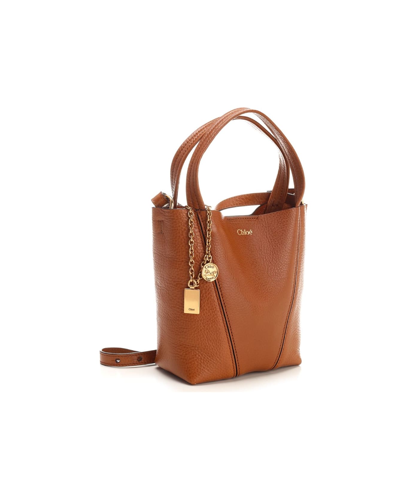 Chloé 
chloé Spin
 Small Tote Bag - Leather Brown