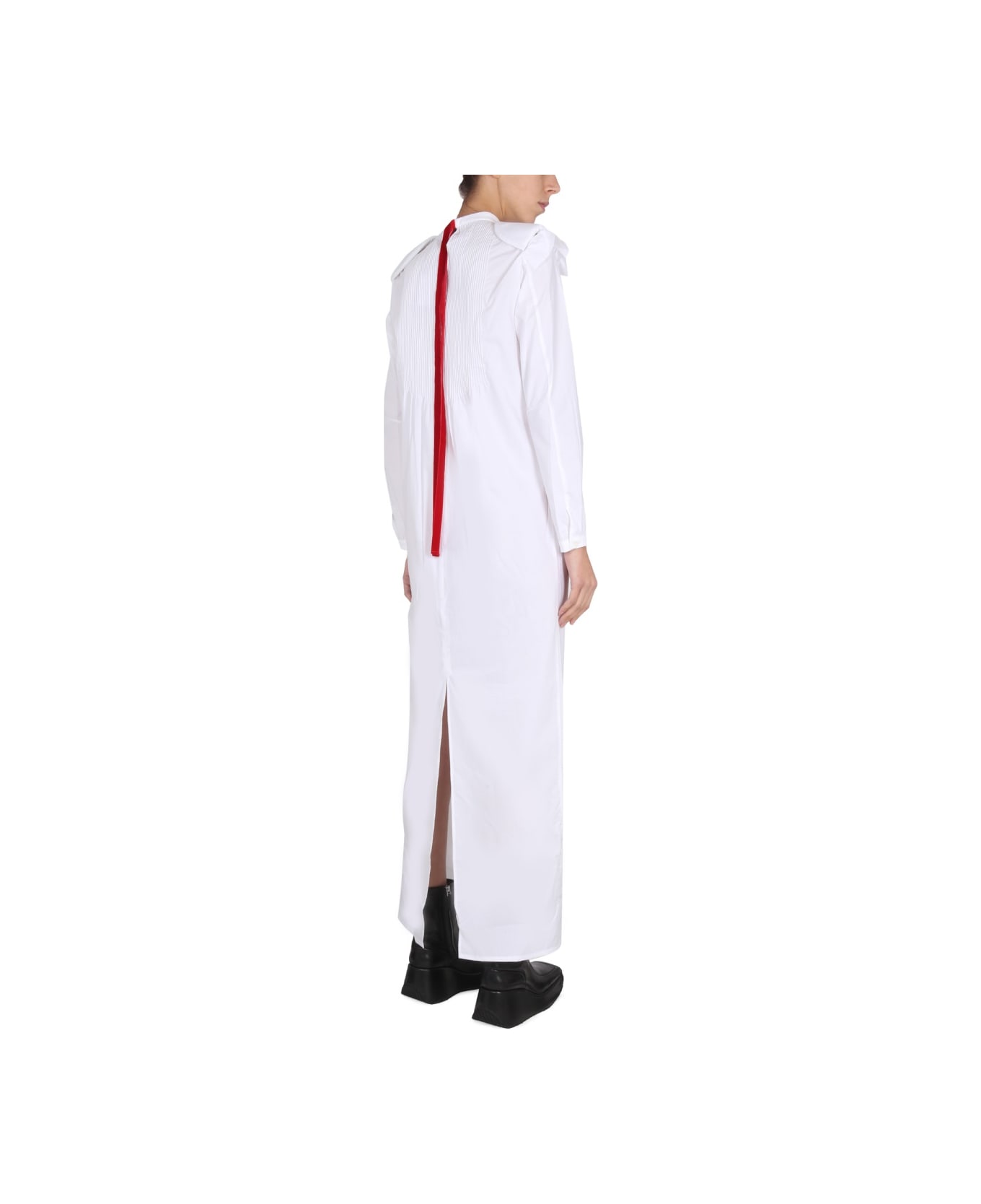 Raf Simons Shirt Dress - WHITE ワンピース＆ドレス