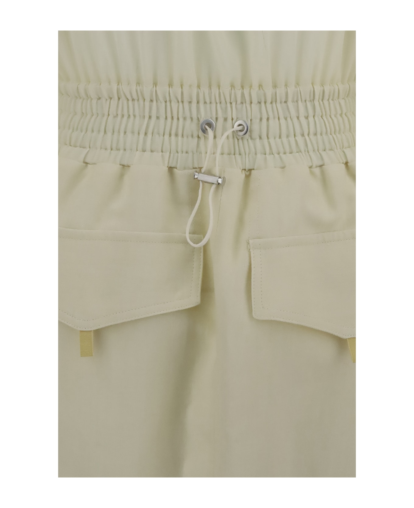 Pinko Linen Chemisier Dress - BEIGE RUTABAGA