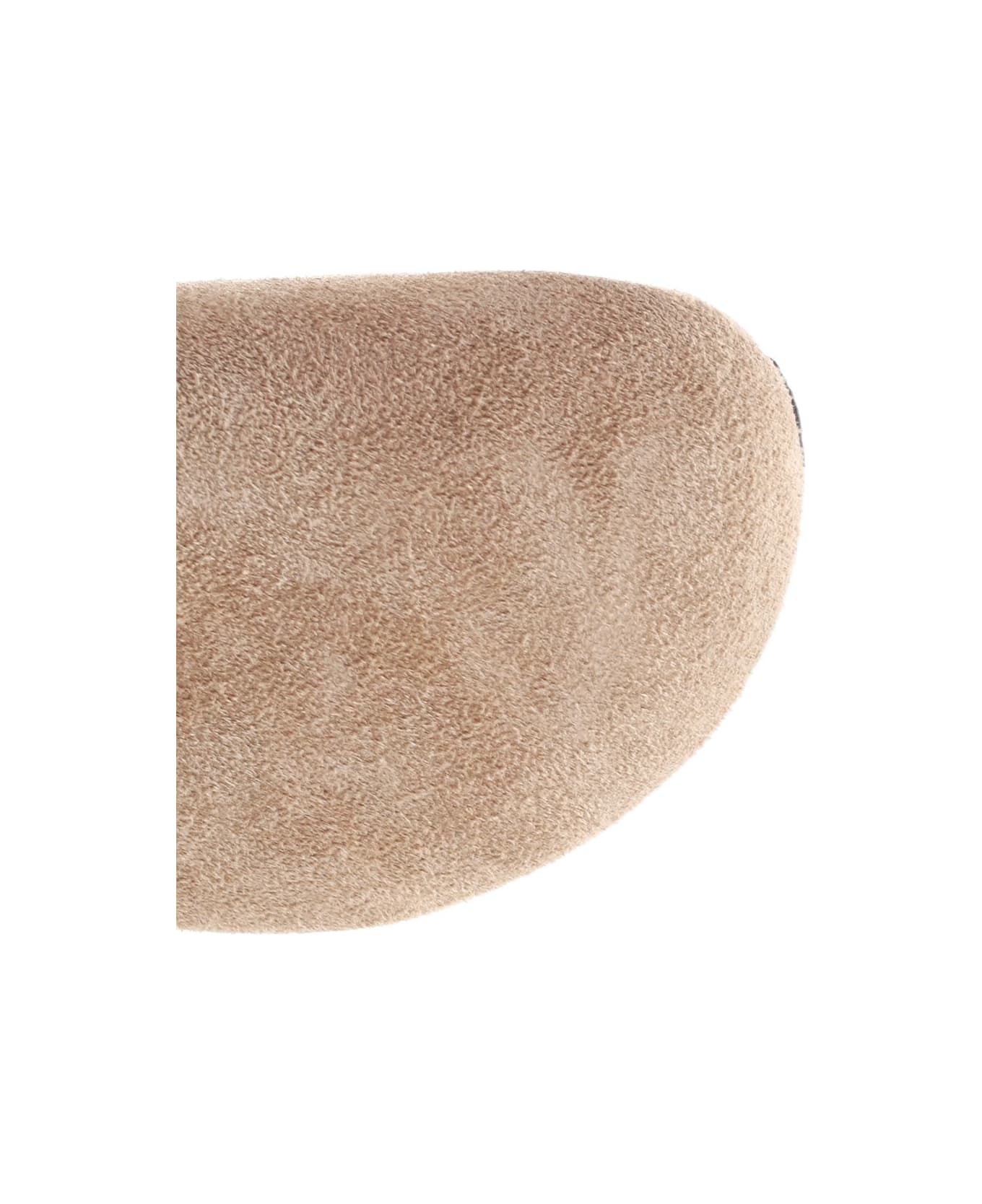 Birkenstock Taupe Tokio Flat Shoes - Beige