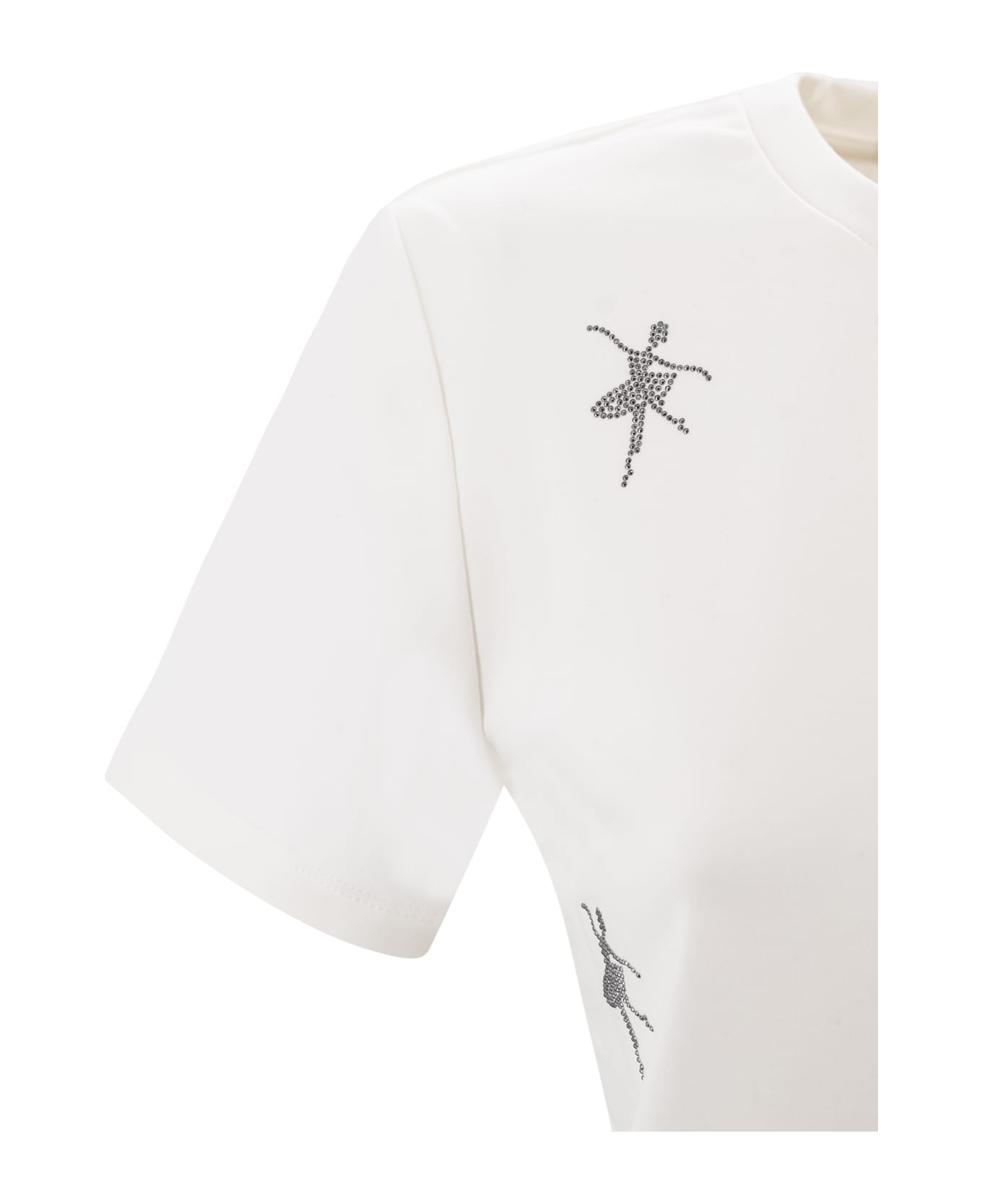 Max Mara Studio Jewel T-shirt - Bianco seta
