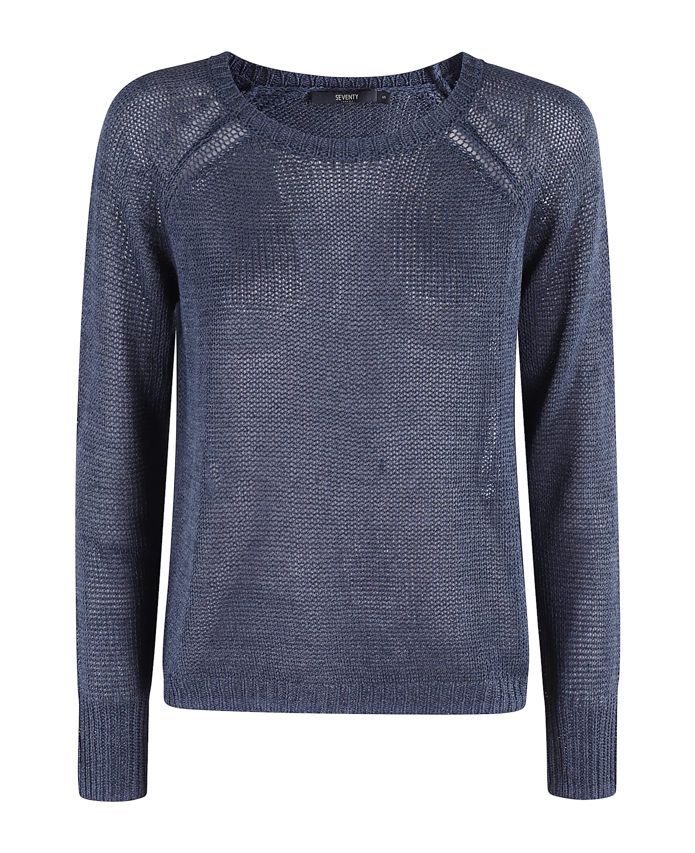 Seventy Girocollo Raglan Costa Inglese E Rasato - Blu