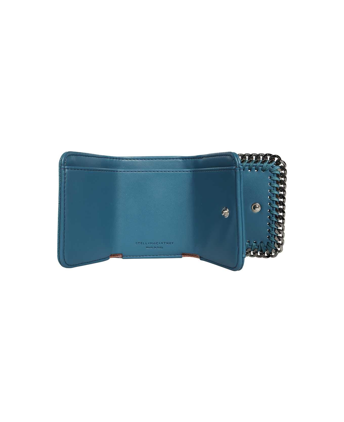 Stella McCartney Falabella Small Wallet - turquoise