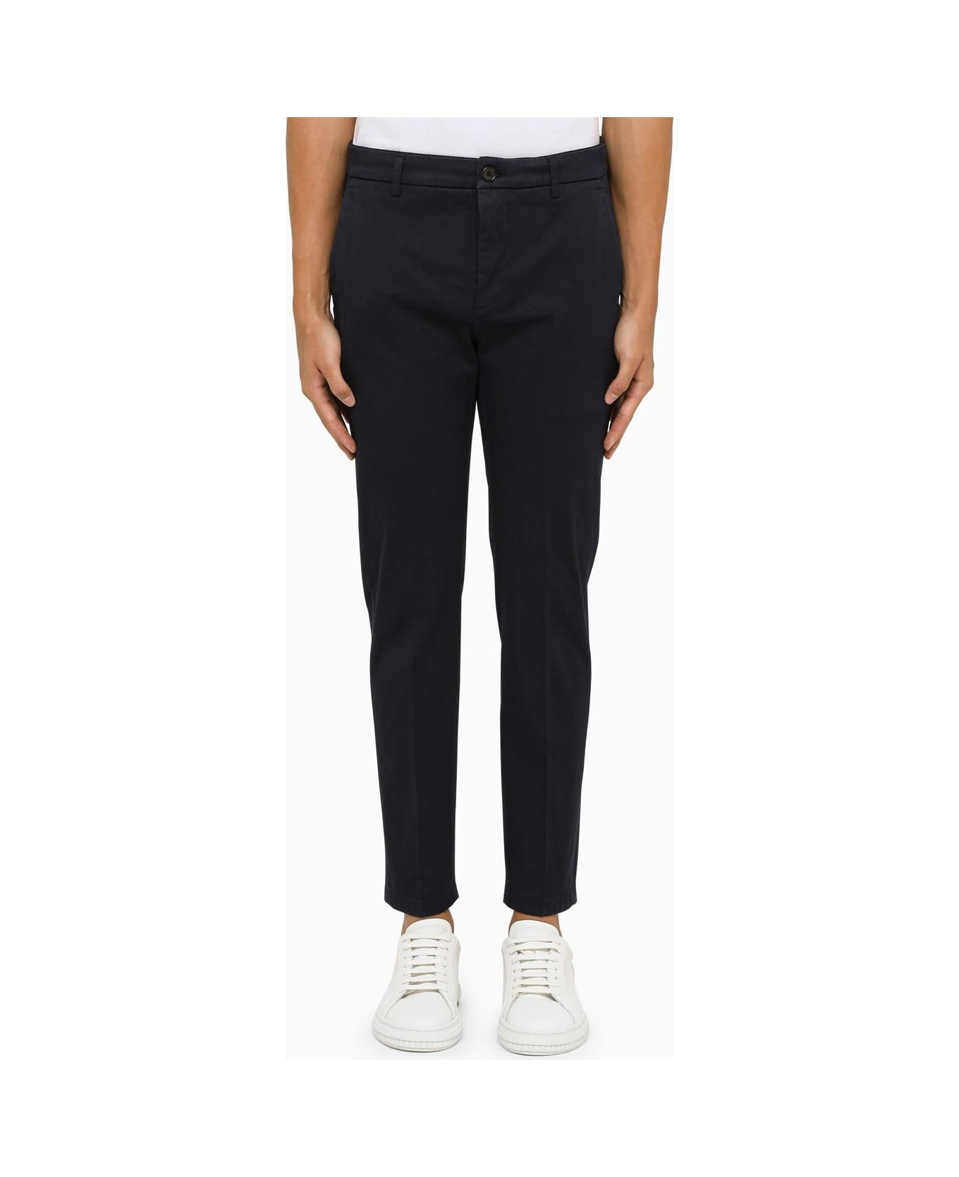 Department Five Navy Stretch Cotton Chinos Department Five