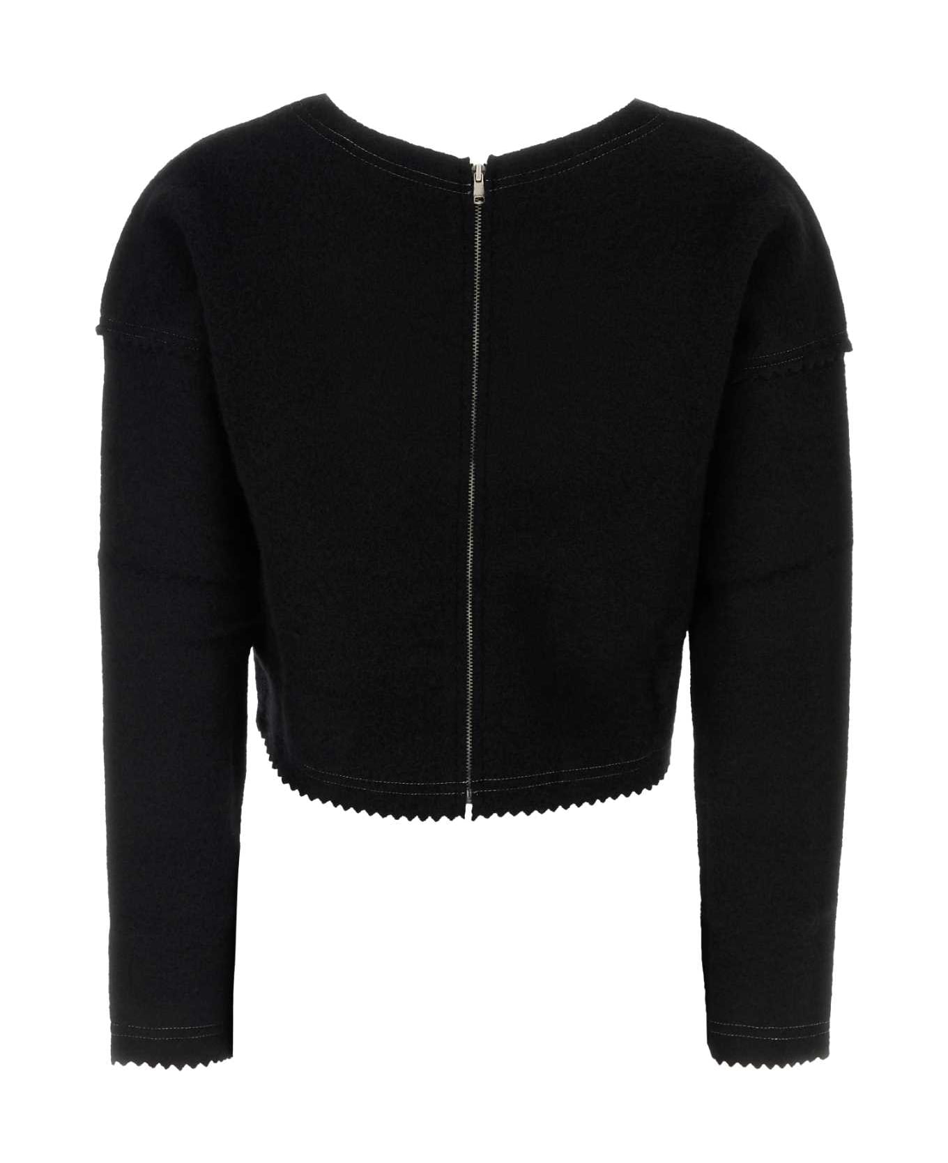 Max Mara Black Crespo Sweater - NERO