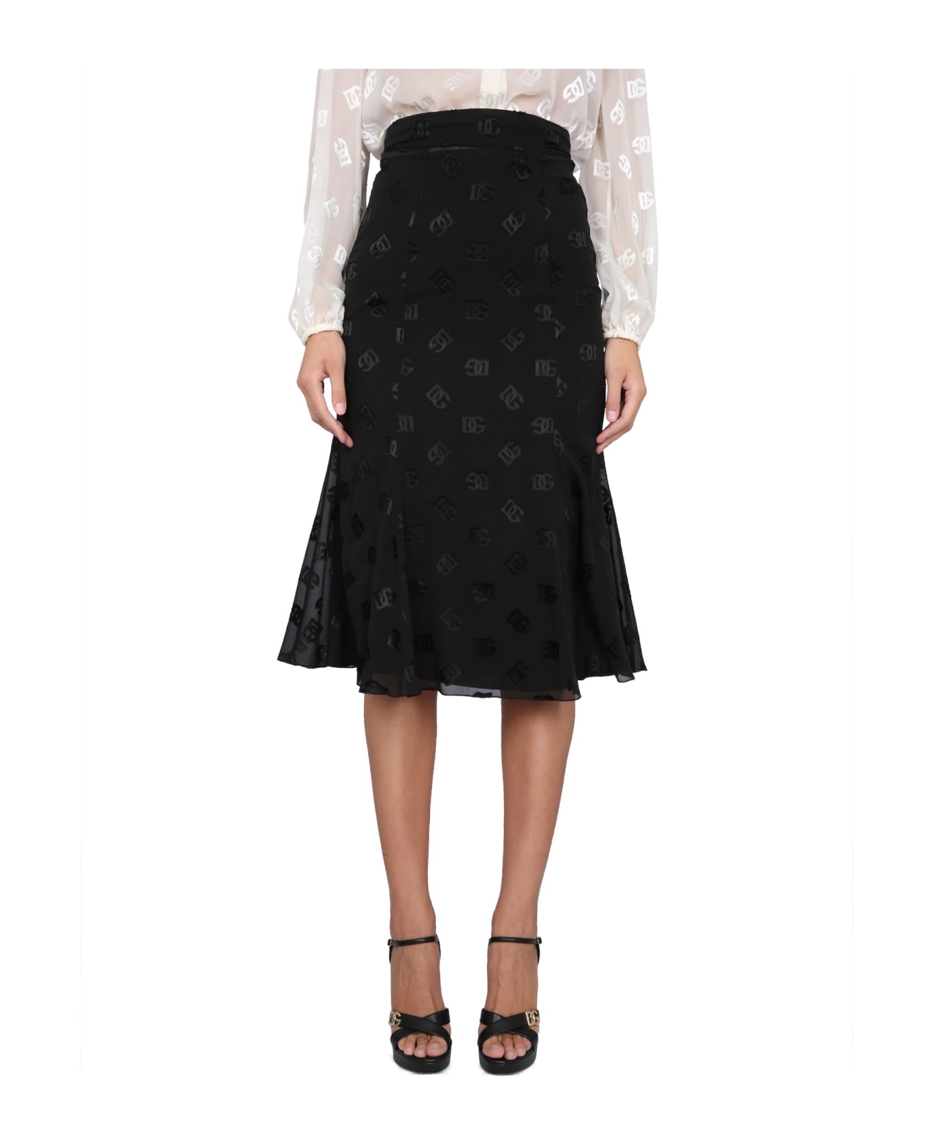 Dolce & Gabbana Midi Skirt - Black スカート