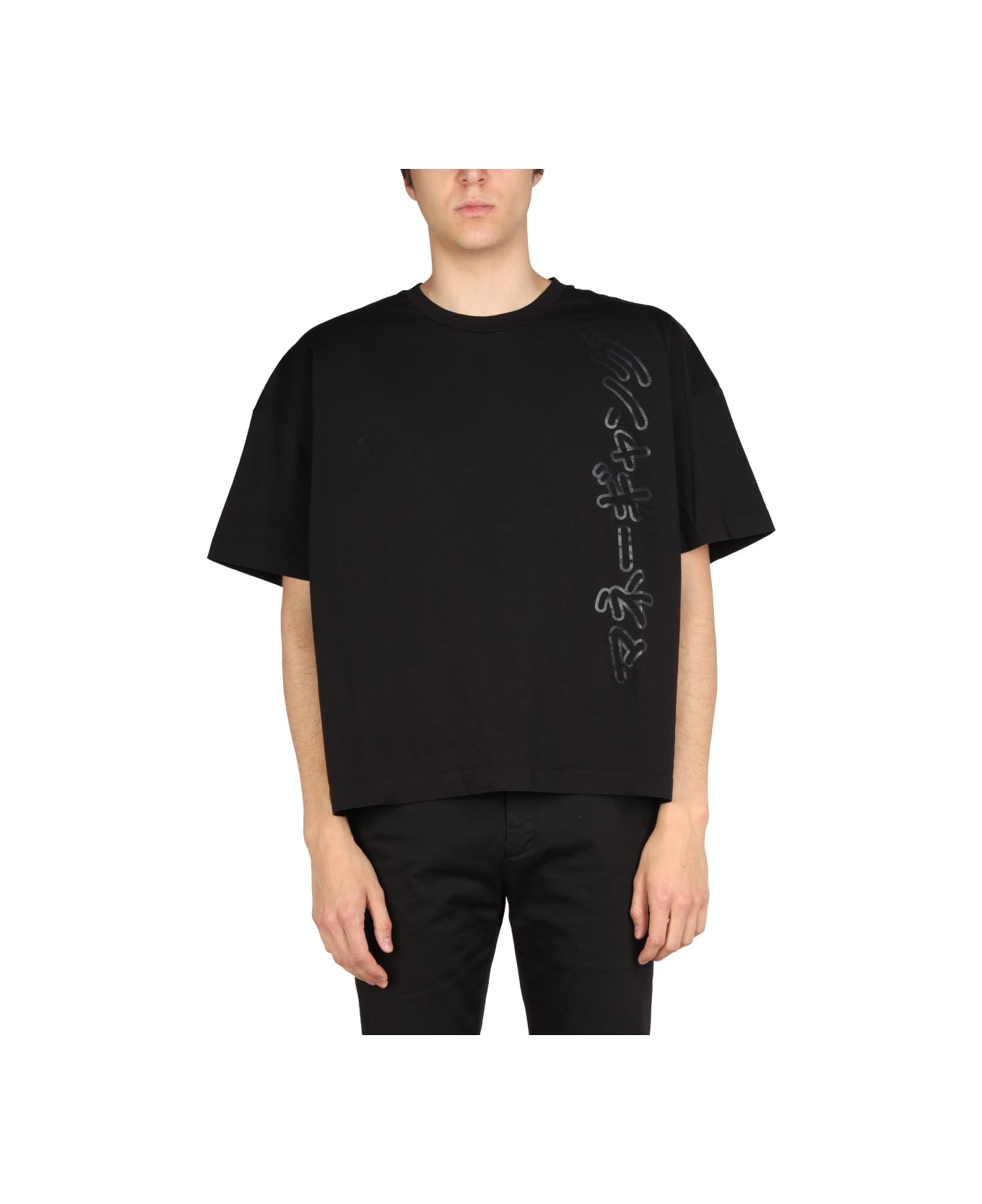 TATRAS Oversized Fit T-shirt - BLACK
