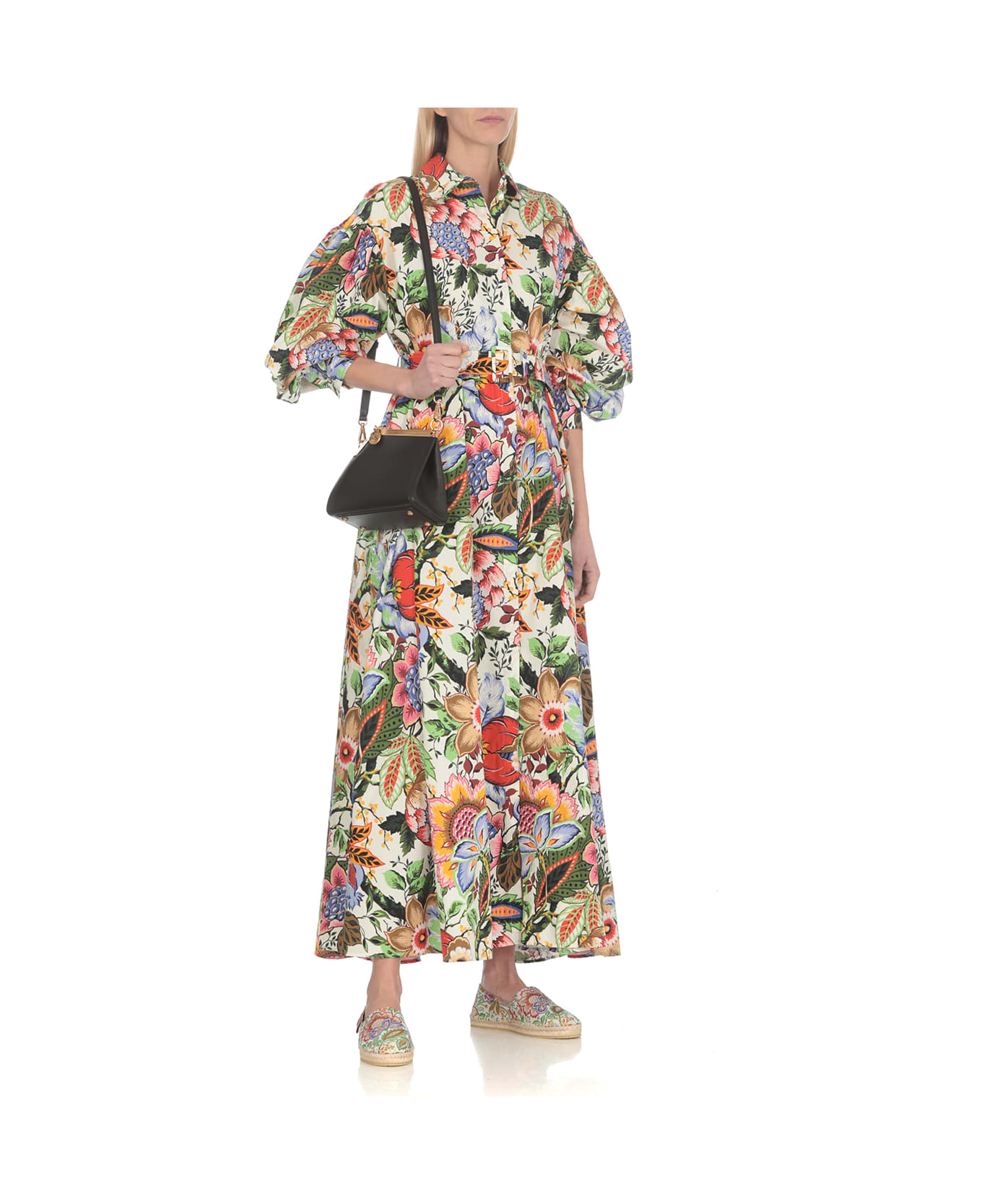 Etro Multicoloured Printed Cotton Shirt Dress - MultiColour