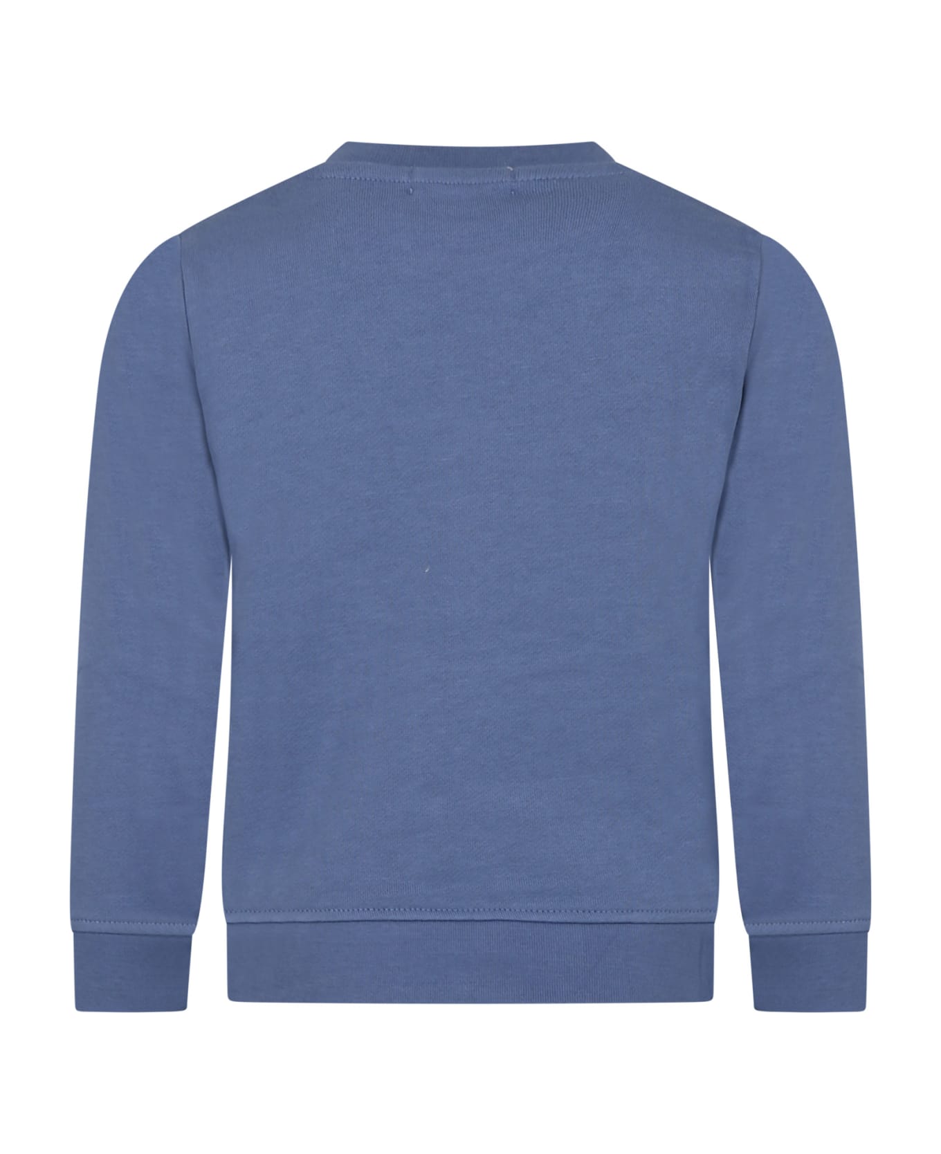 Stella McCartney Kids Blue Sweatshirt For Boy With Print And Logo - Blue ニットウェア＆スウェットシャツ