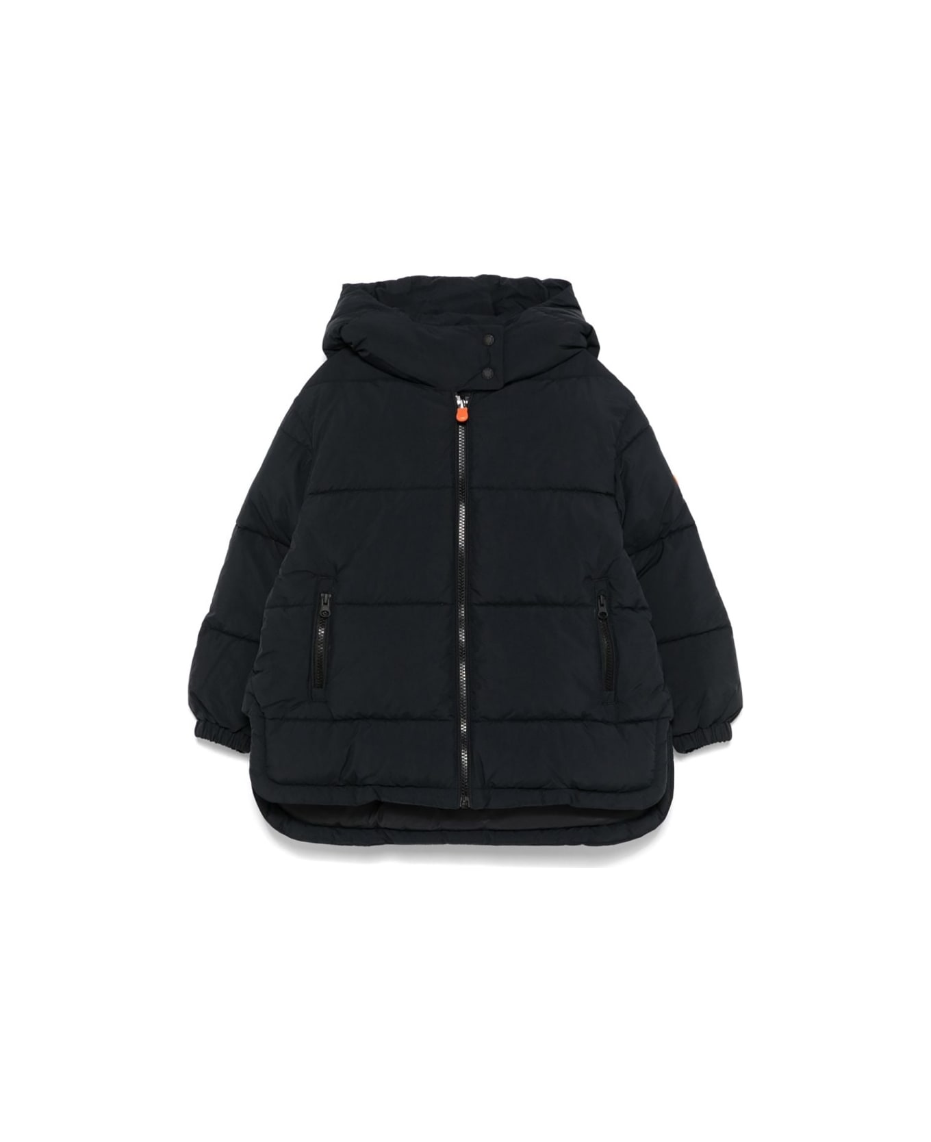 Save the Duck Hooded Coat - BLACK