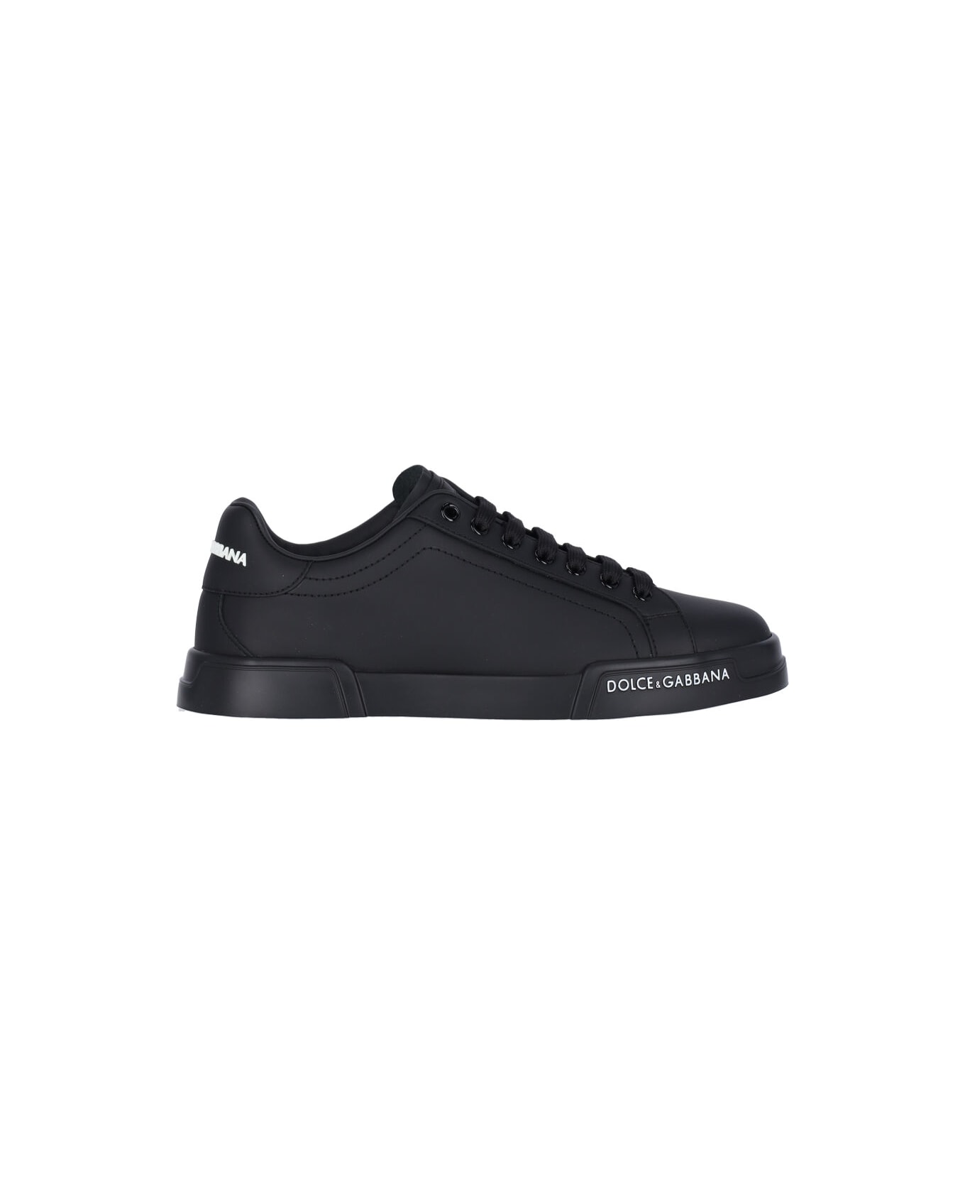 Dolce & Gabbana 'portofino' Sneakers - NERO/NERO