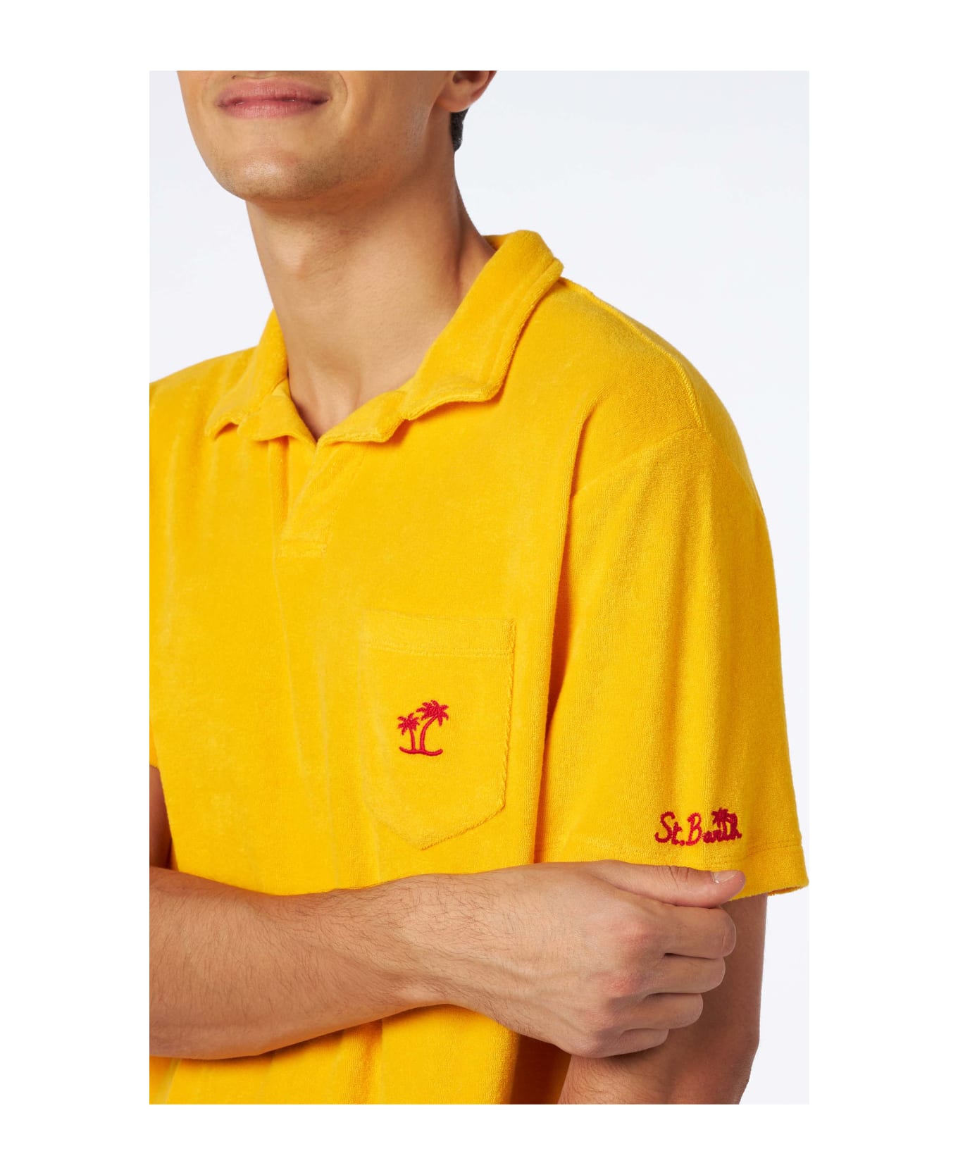 MC2 Saint Barth Man Terry Yellow Polo