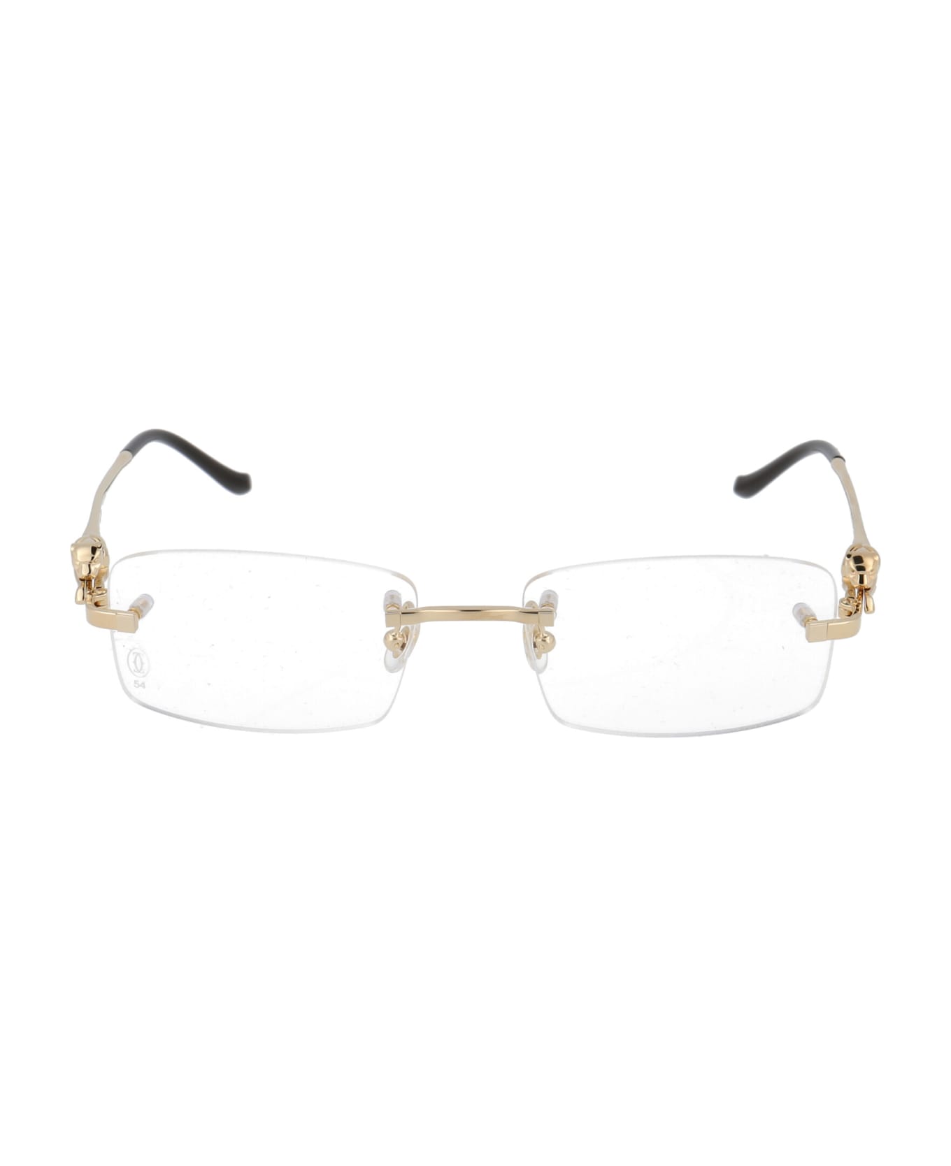 Cartier Eyewear Ct0281o Glasses - 001 GOLD GOLD TRANSPARENT アイウェア