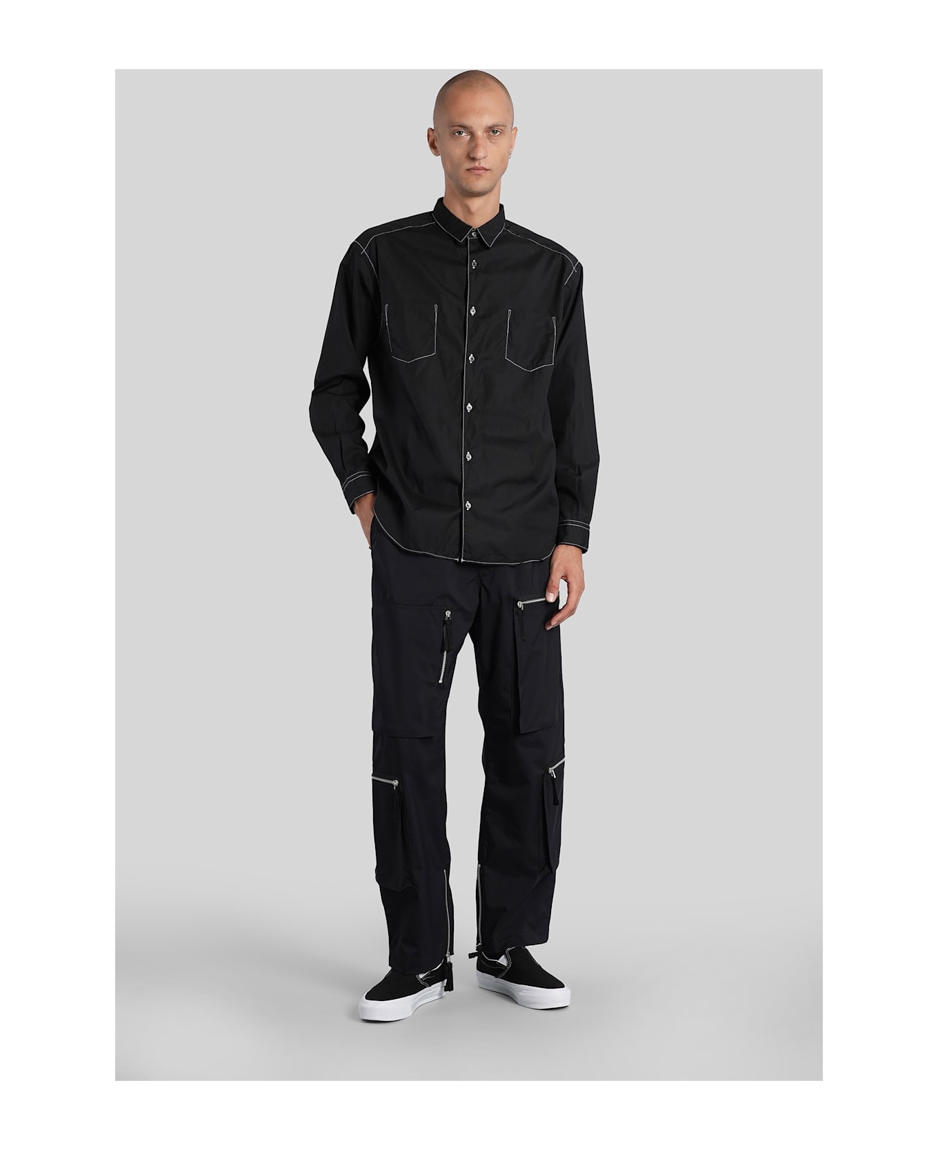 Comme des Garçons Homme Shirt In Black Cotton - black