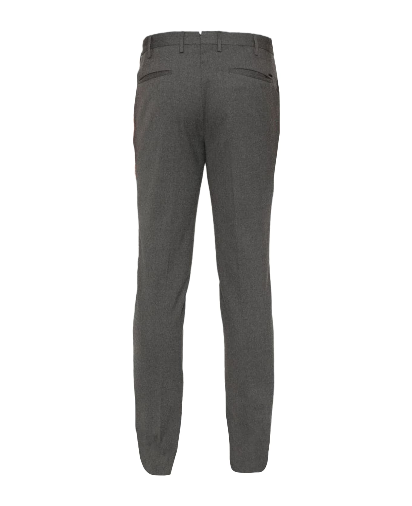 Incotex Dark Grey Wool Blend Trousers - Grey ボトムス