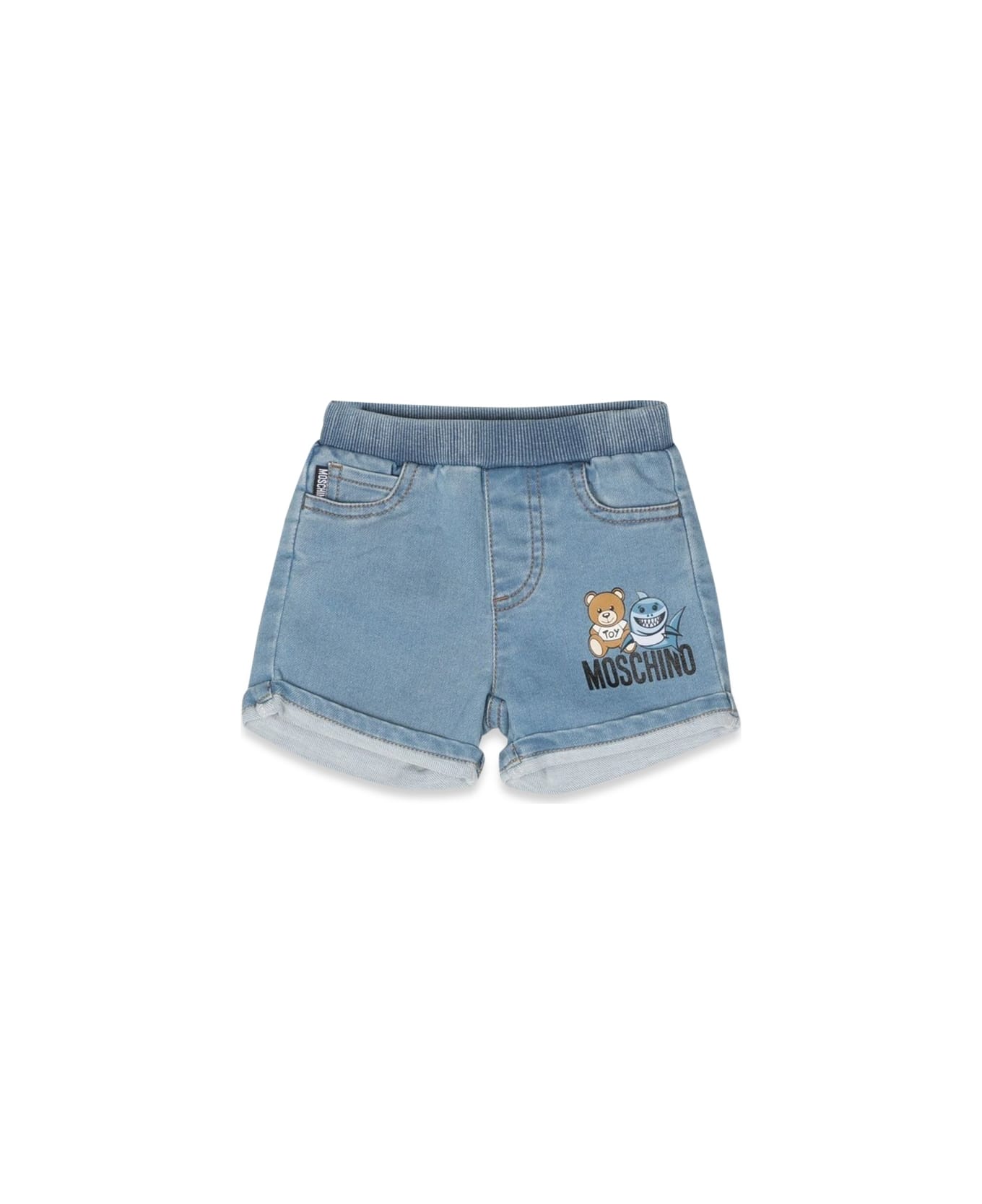 Moschino Denim Fleece Shorts - DENIM