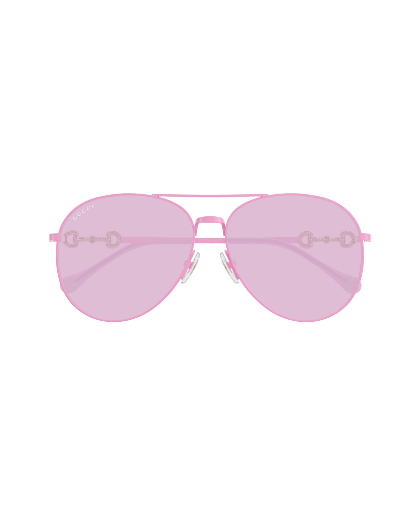 Gucci Eyewear Gucci Gg1698s Linea Horsebit 003 Fuchsia Pink Sunglasses - Rosa