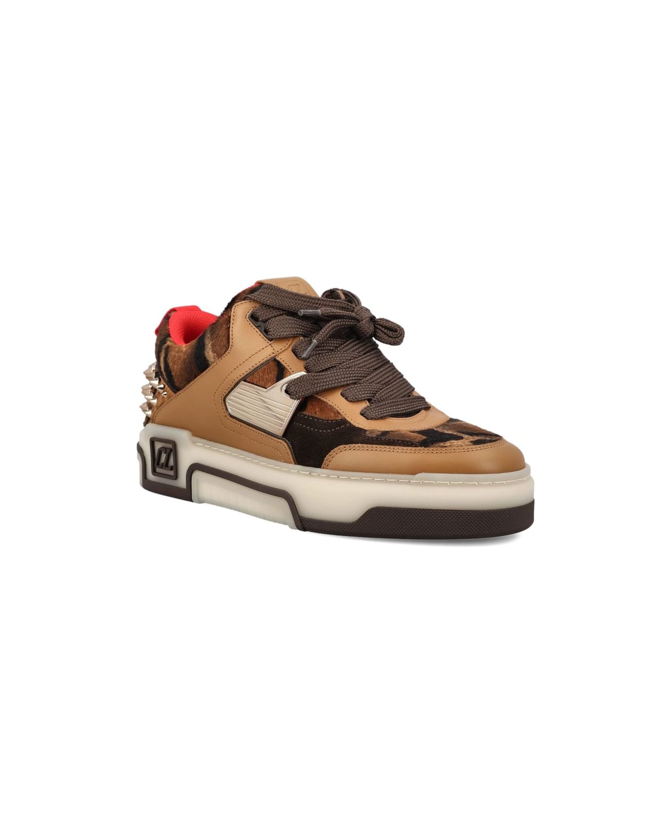 Christian Louboutin Astroloubi Leather Sneakers - Brown