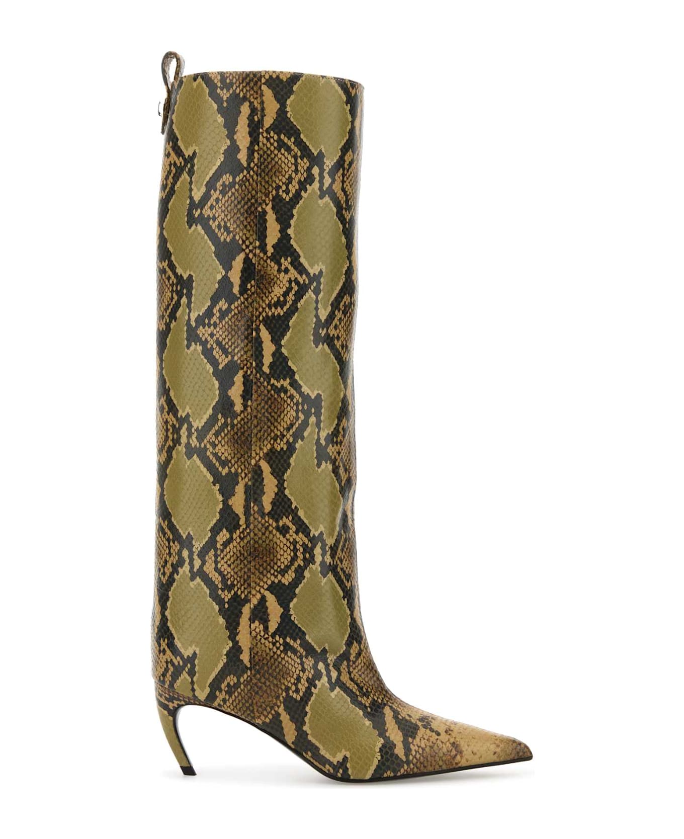 The Attico Printed Leather Lea Boots - BLACKSAHARA