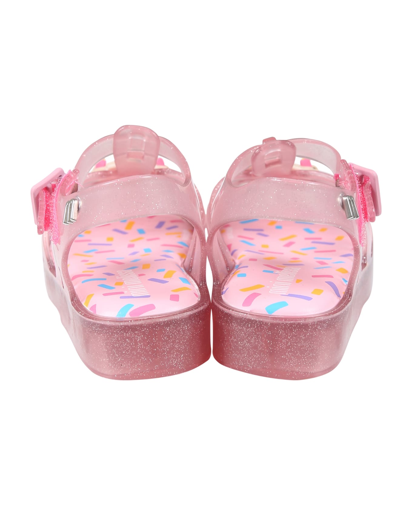 Melissa Pink Sandals For Girl With Cupcake - Pink