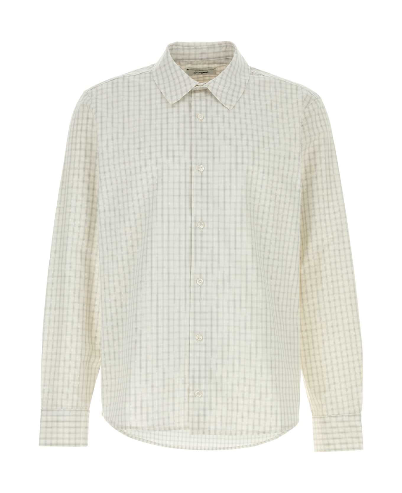 Gimaguas Embroidered Cotton Suli Shirt - WHITEGREY