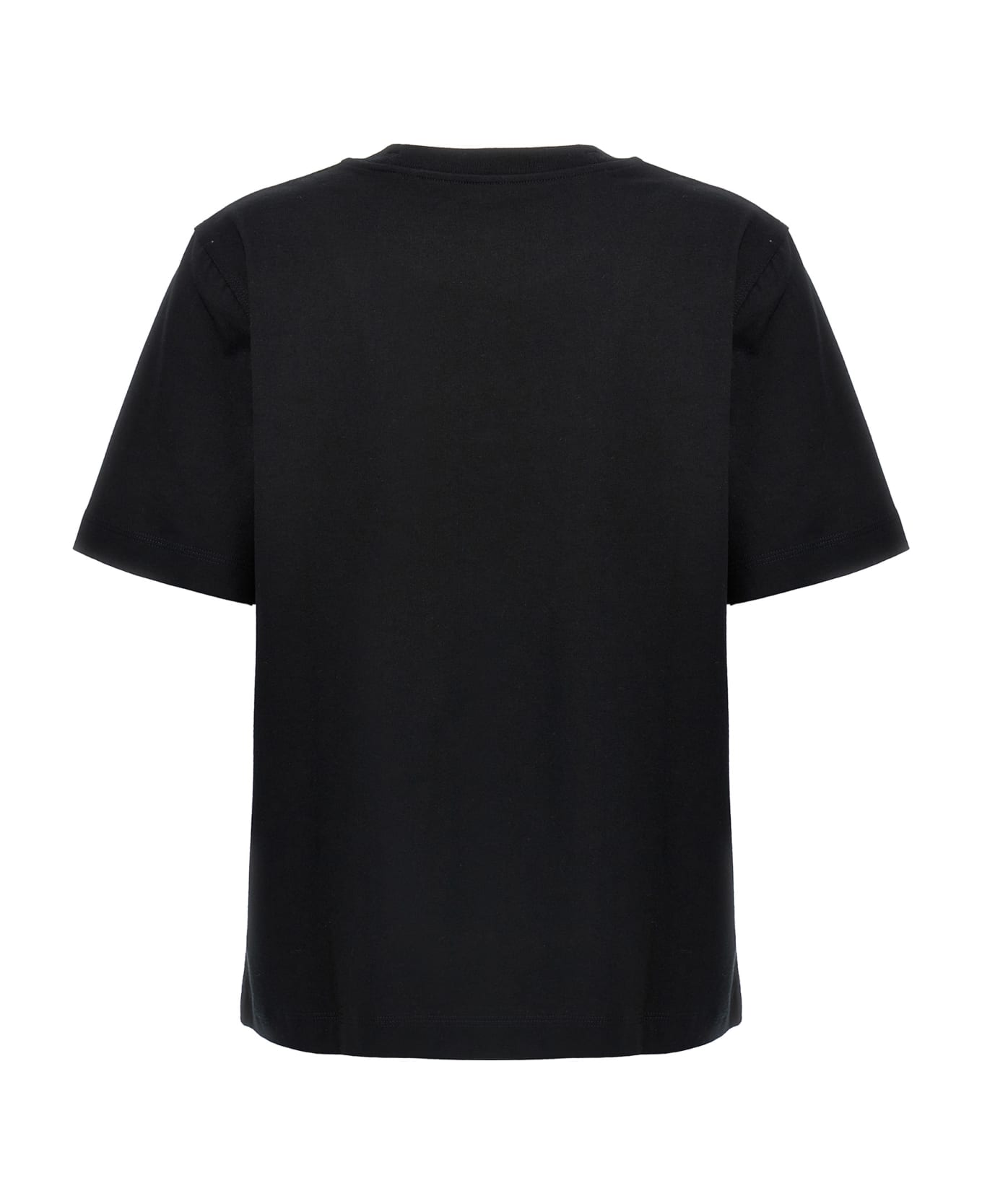 Burberry Logo Embroidery T-shirt - Black  