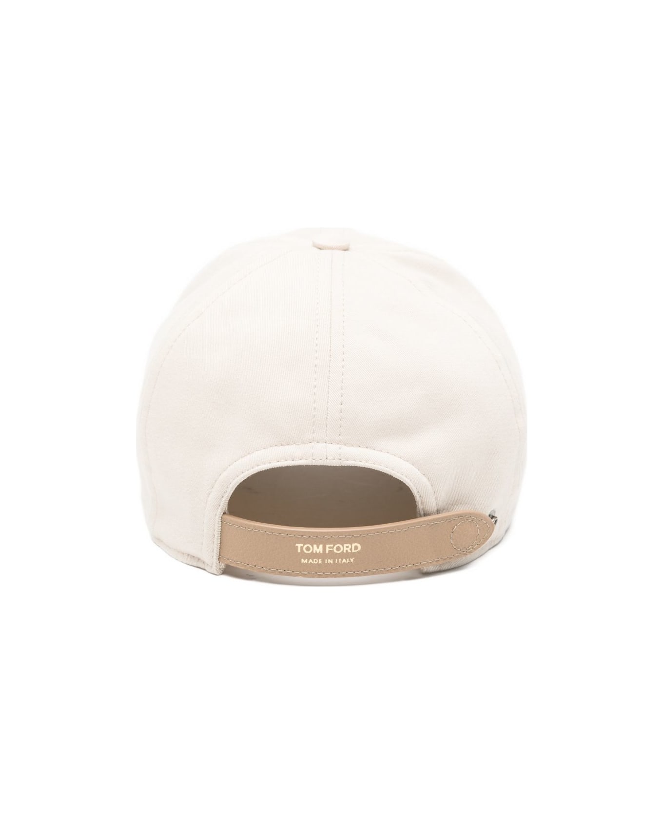 Tom Ford Logo Canvas Baseball Cap - Beige