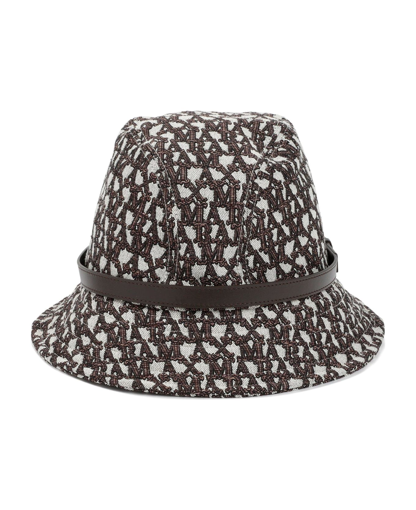 Max Mara All-over Logo Bucket Hat - Brown 帽子