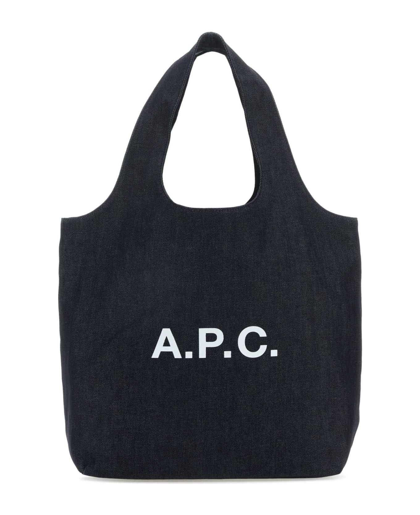 A.P.C. Denim Ninon Shopping Bag - INDIGO
