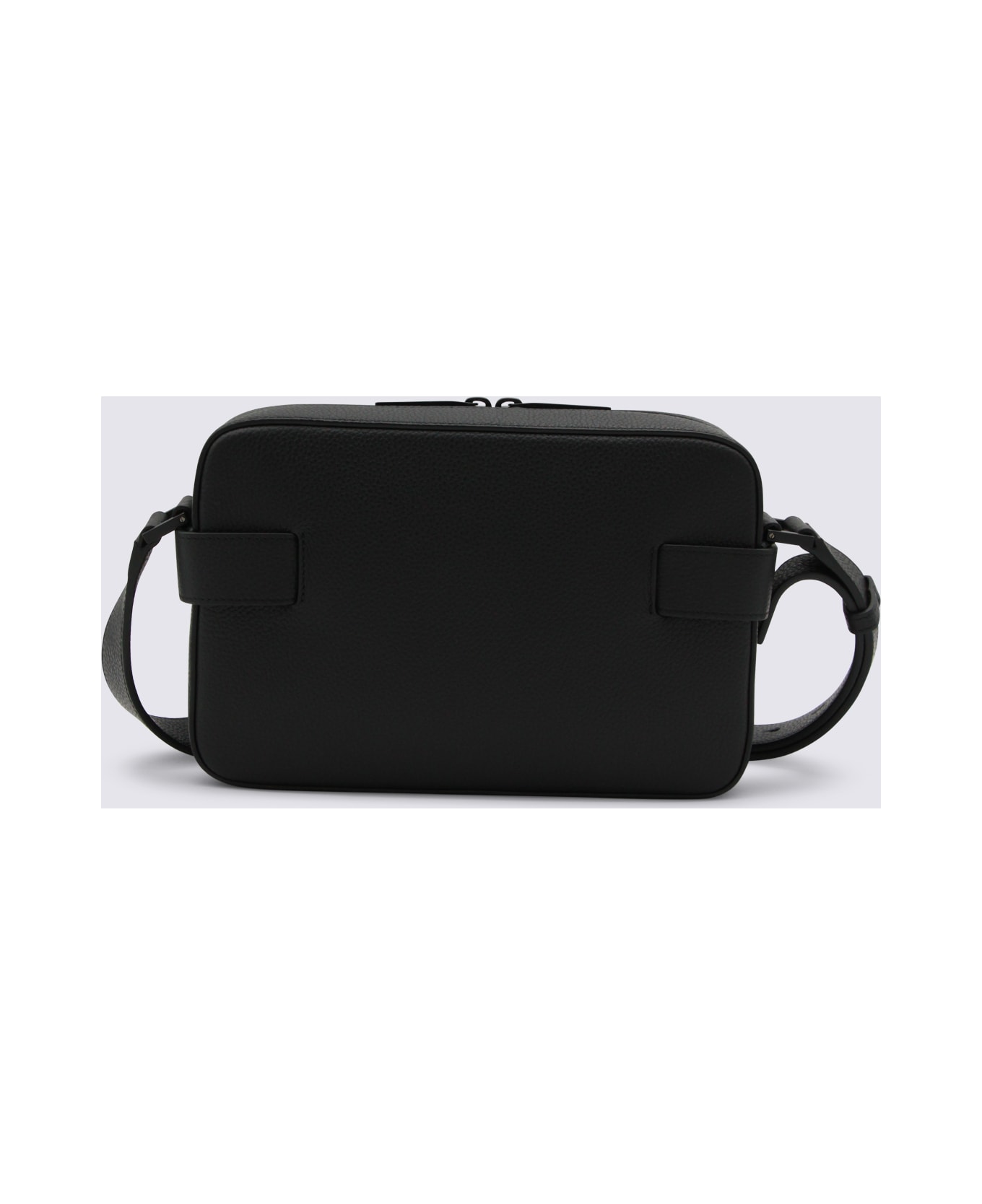 Ferragamo Black Leather Crossbody Bag - Black